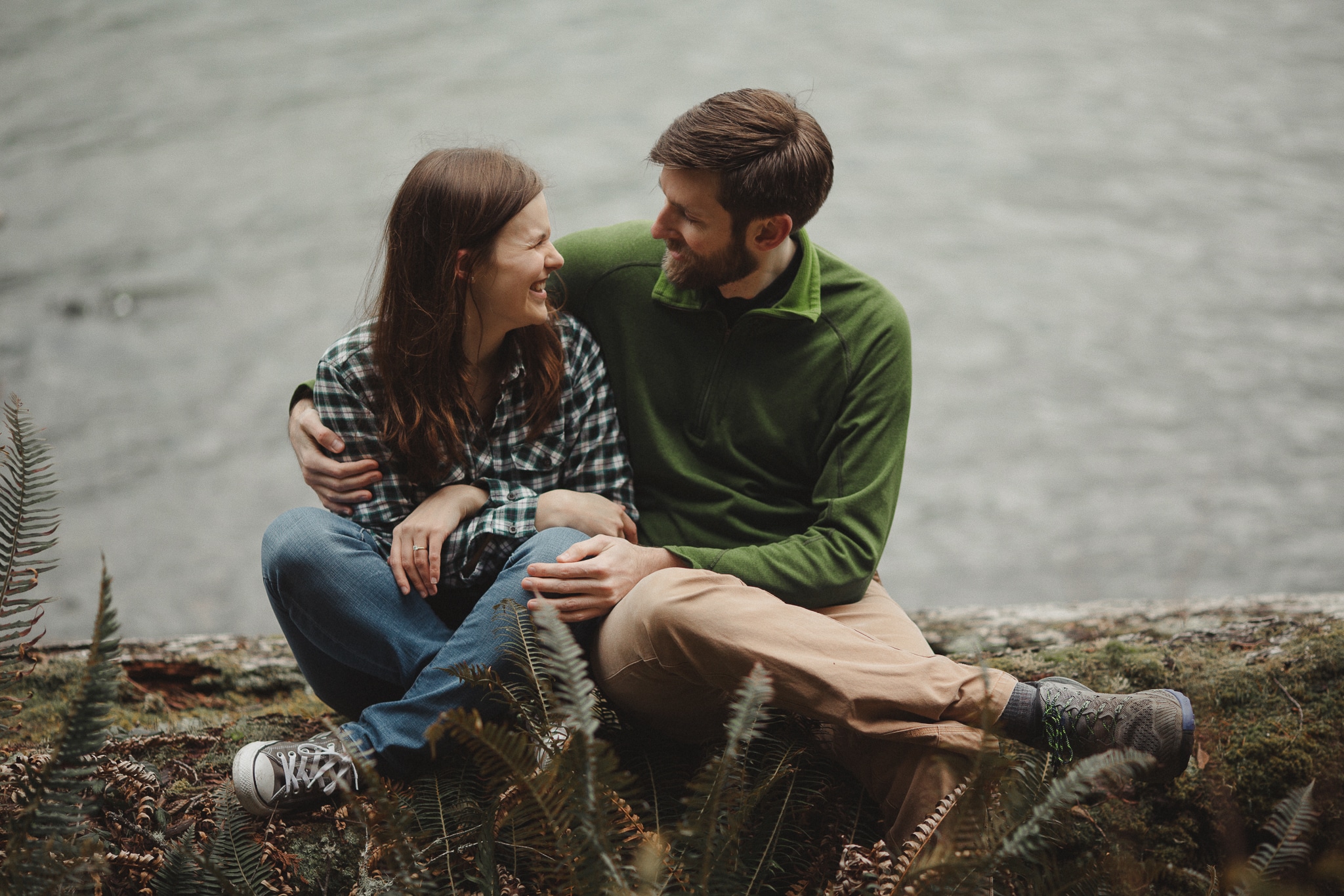 Olympic Peninsula Lake Crescent Engagement Session