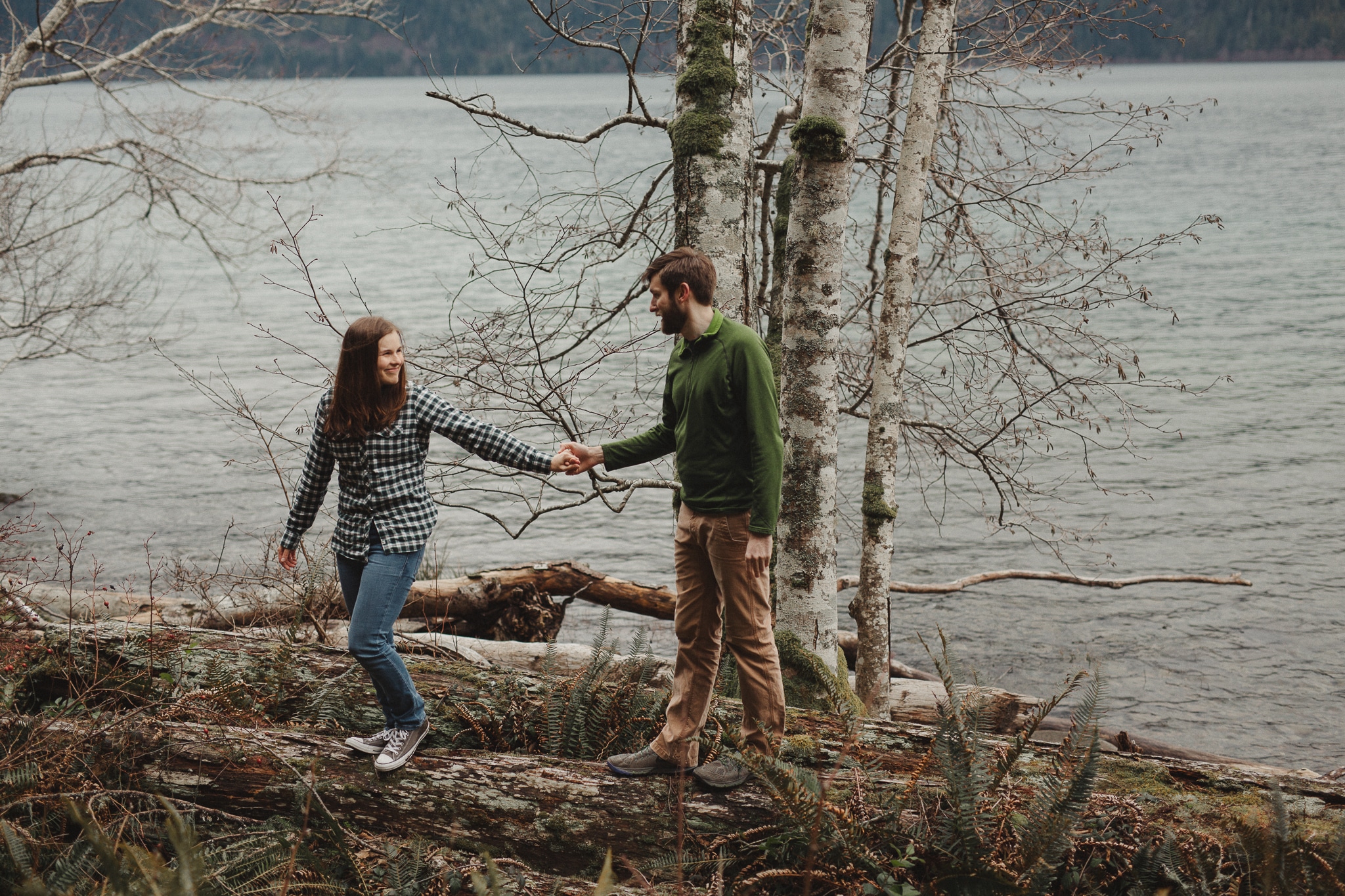 Olympic Peninsula Lake Crescent Engagement Session