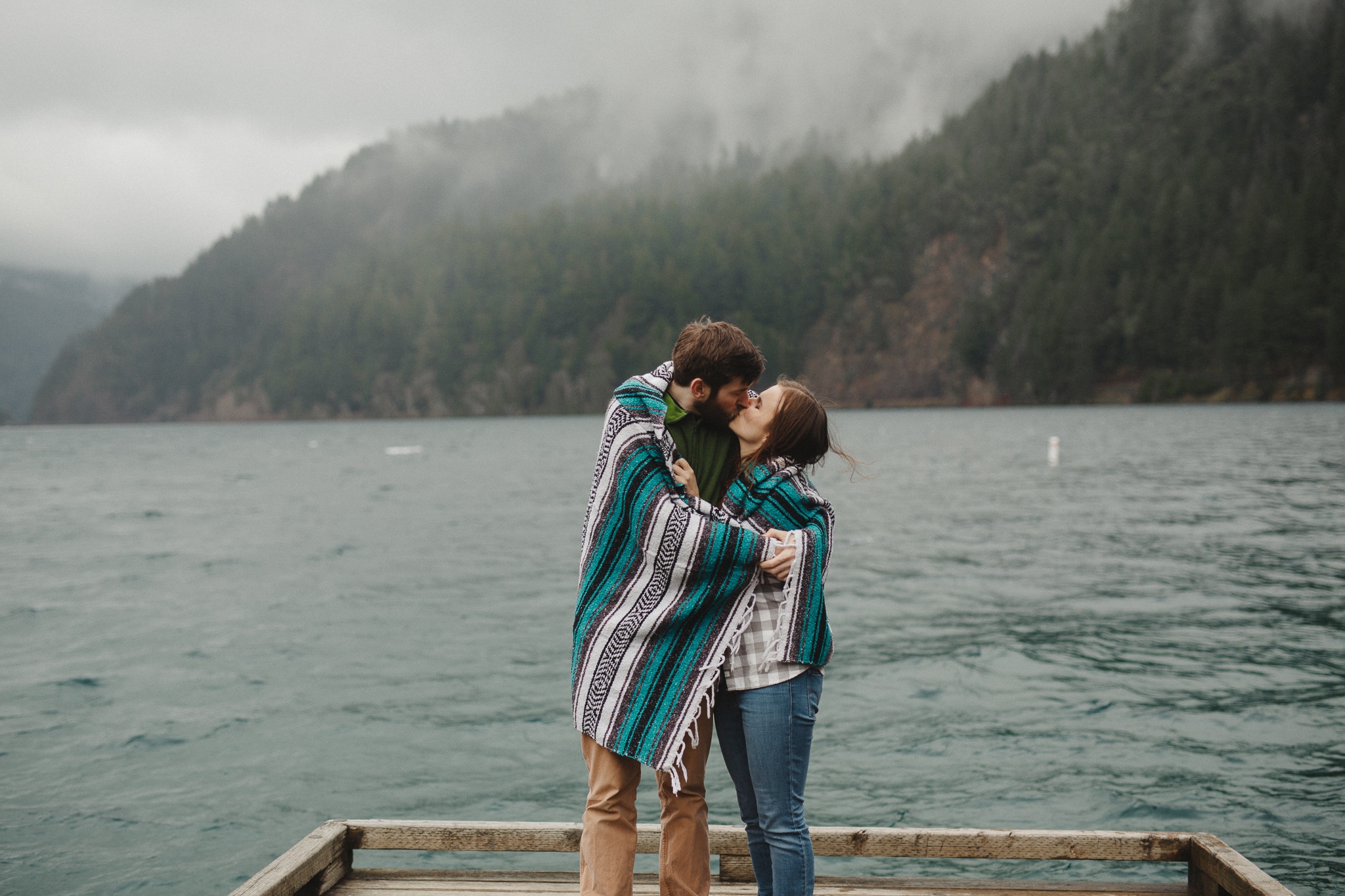 Olympic Peninsula Lake Crescent Engagement Session