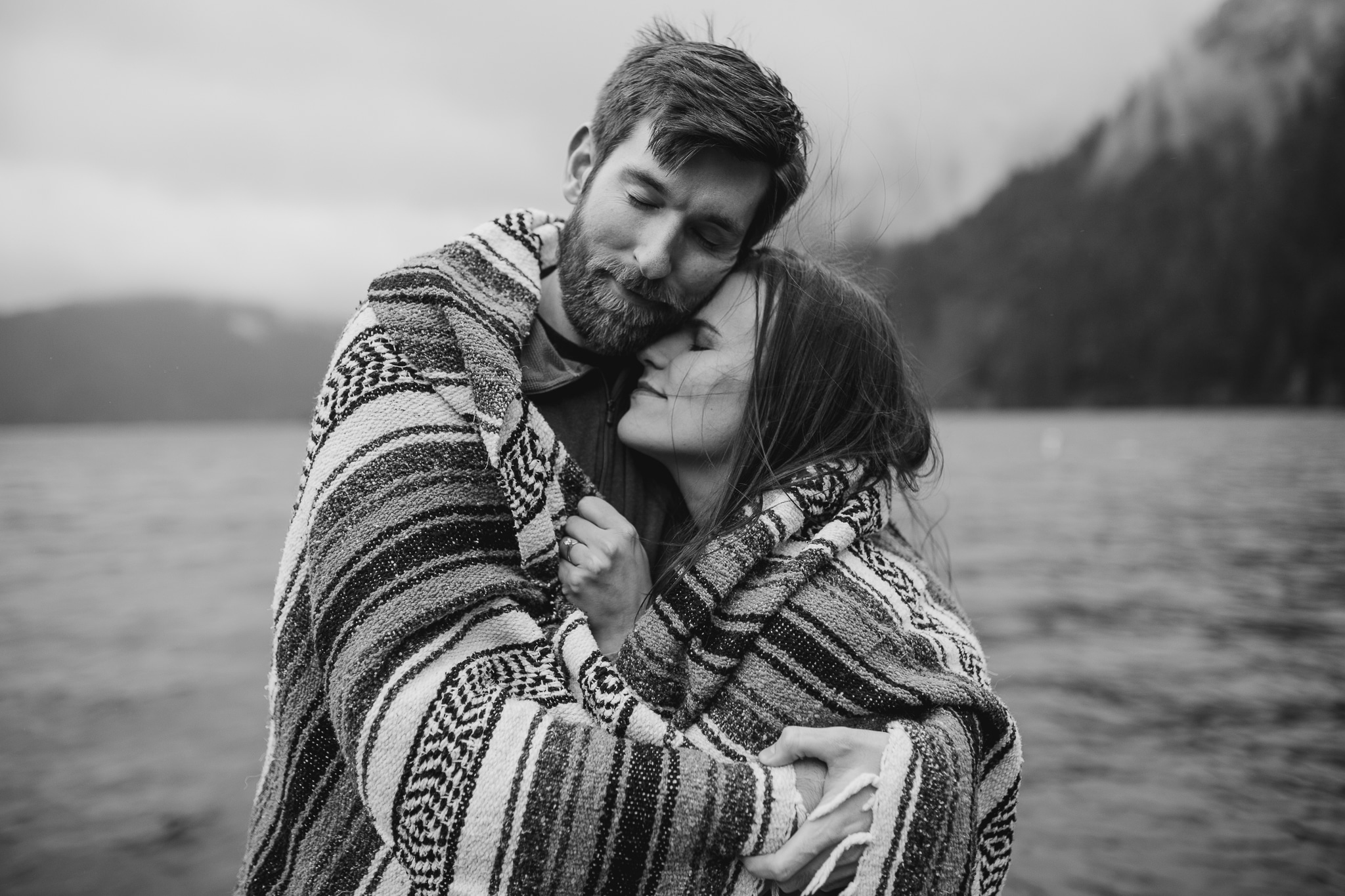 Olympic Peninsula Lake Crescent Engagement Session