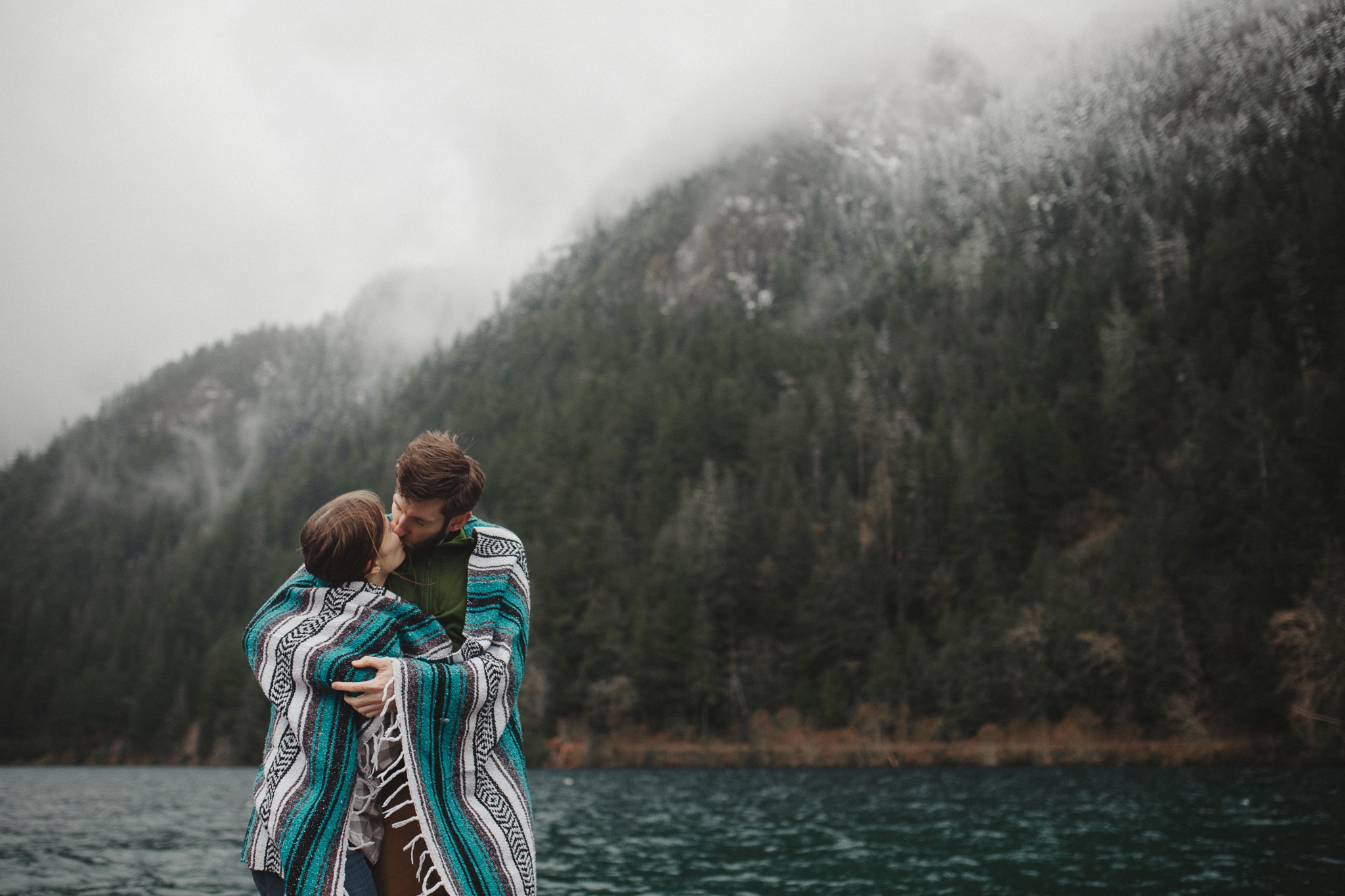 Olympic Peninsula Lake Crescent Engagement Session