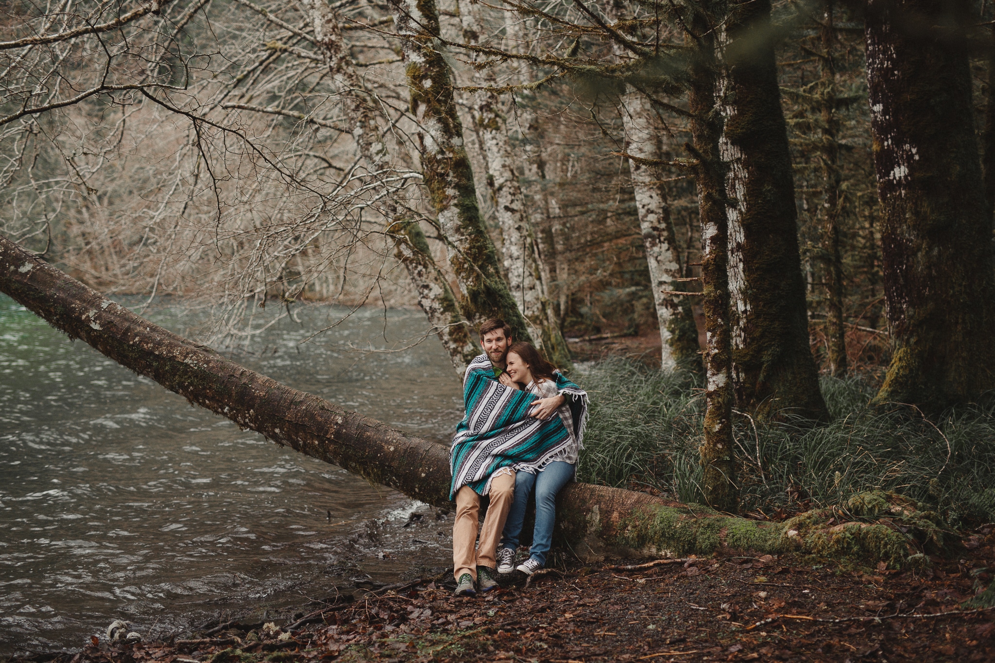 Olympic Peninsula Lake Crescent Engagement Session