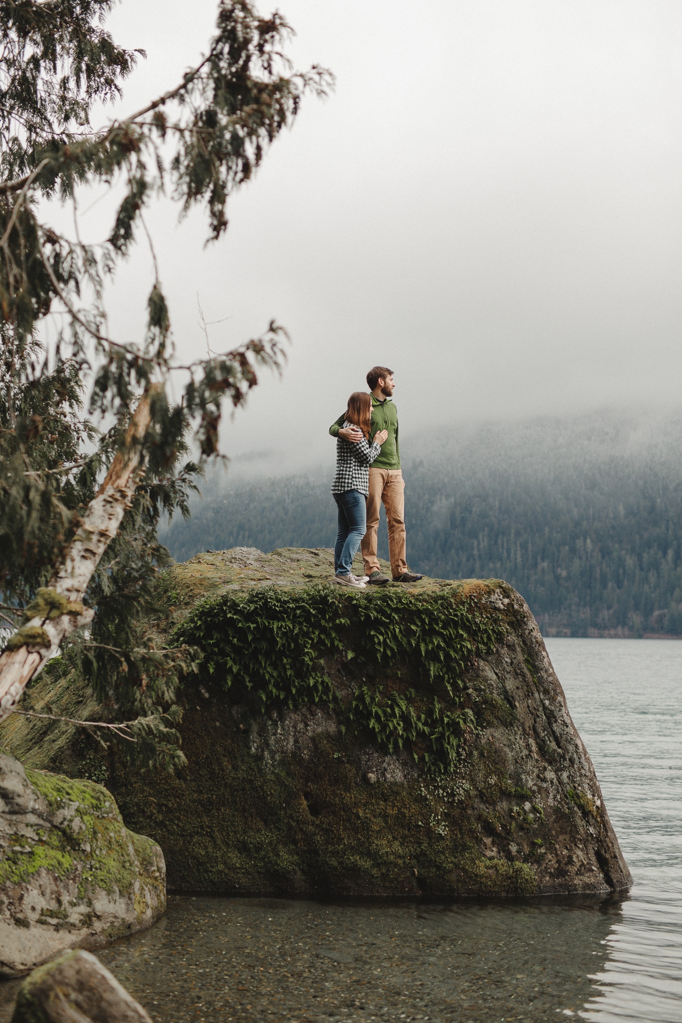 Olympic Peninsula Lake Crescent Engagement Session