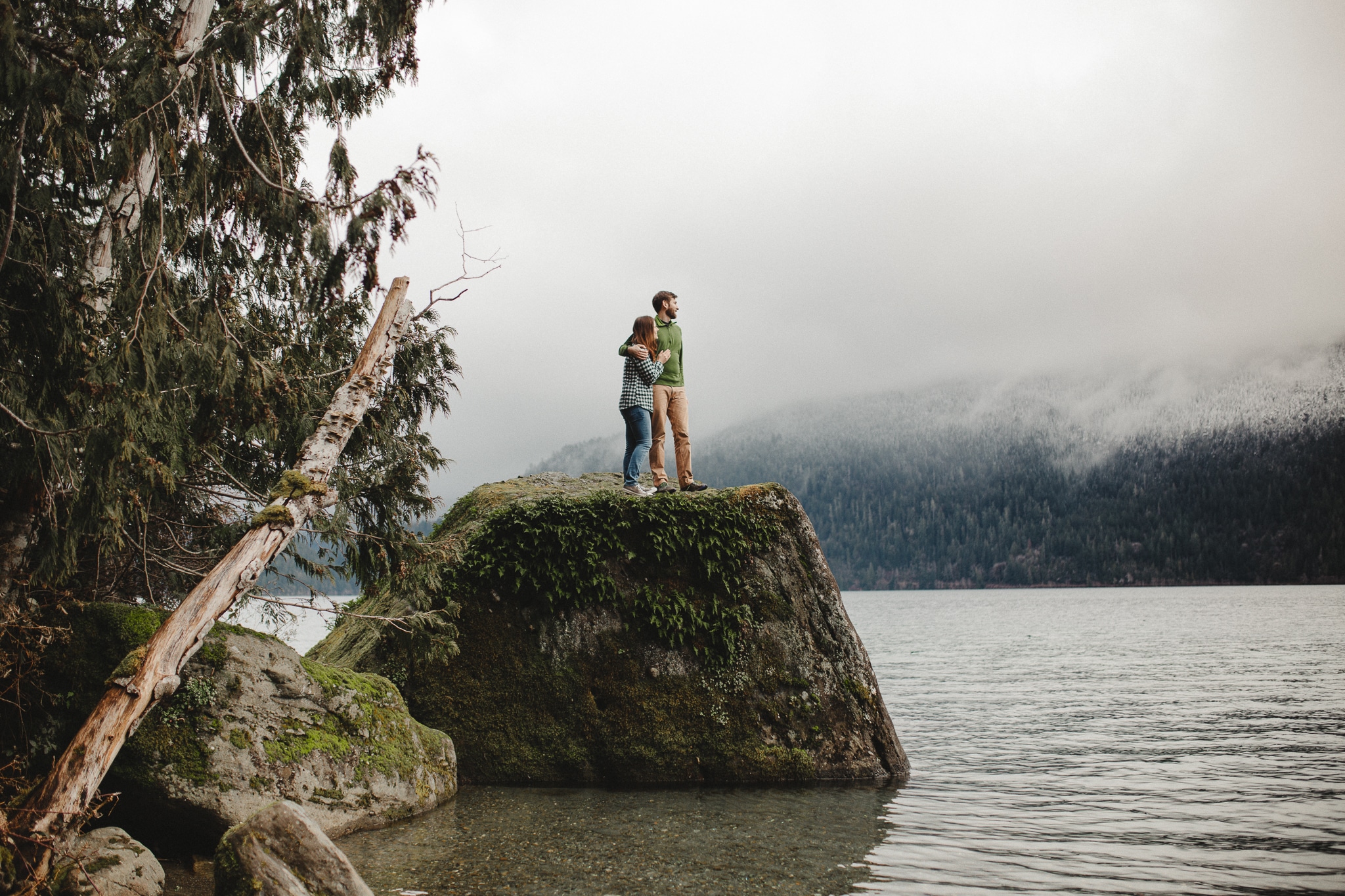 Olympic Peninsula Lake Crescent Engagement Session