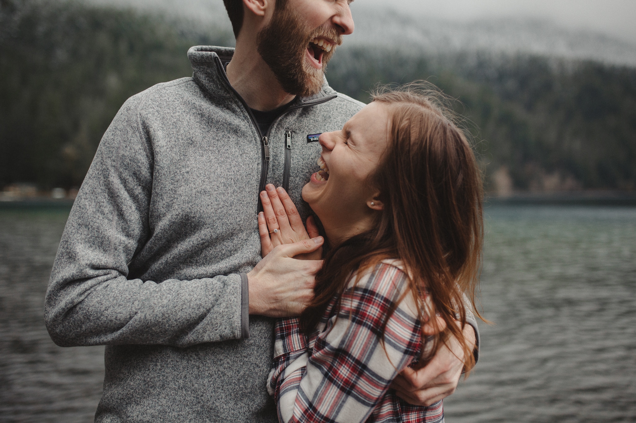 Olympic Peninsula Lake Crescent Engagement Session