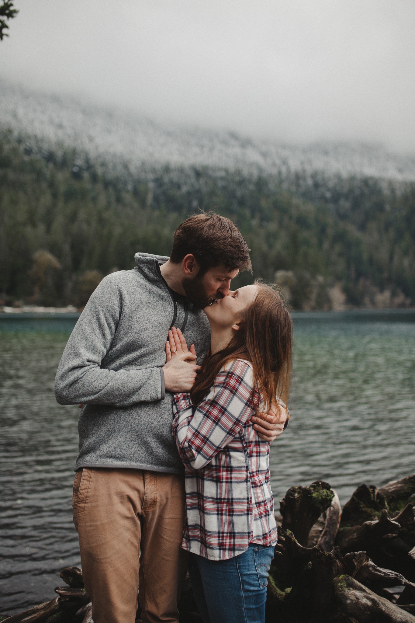 Olympic Peninsula Lake Crescent Engagement Session