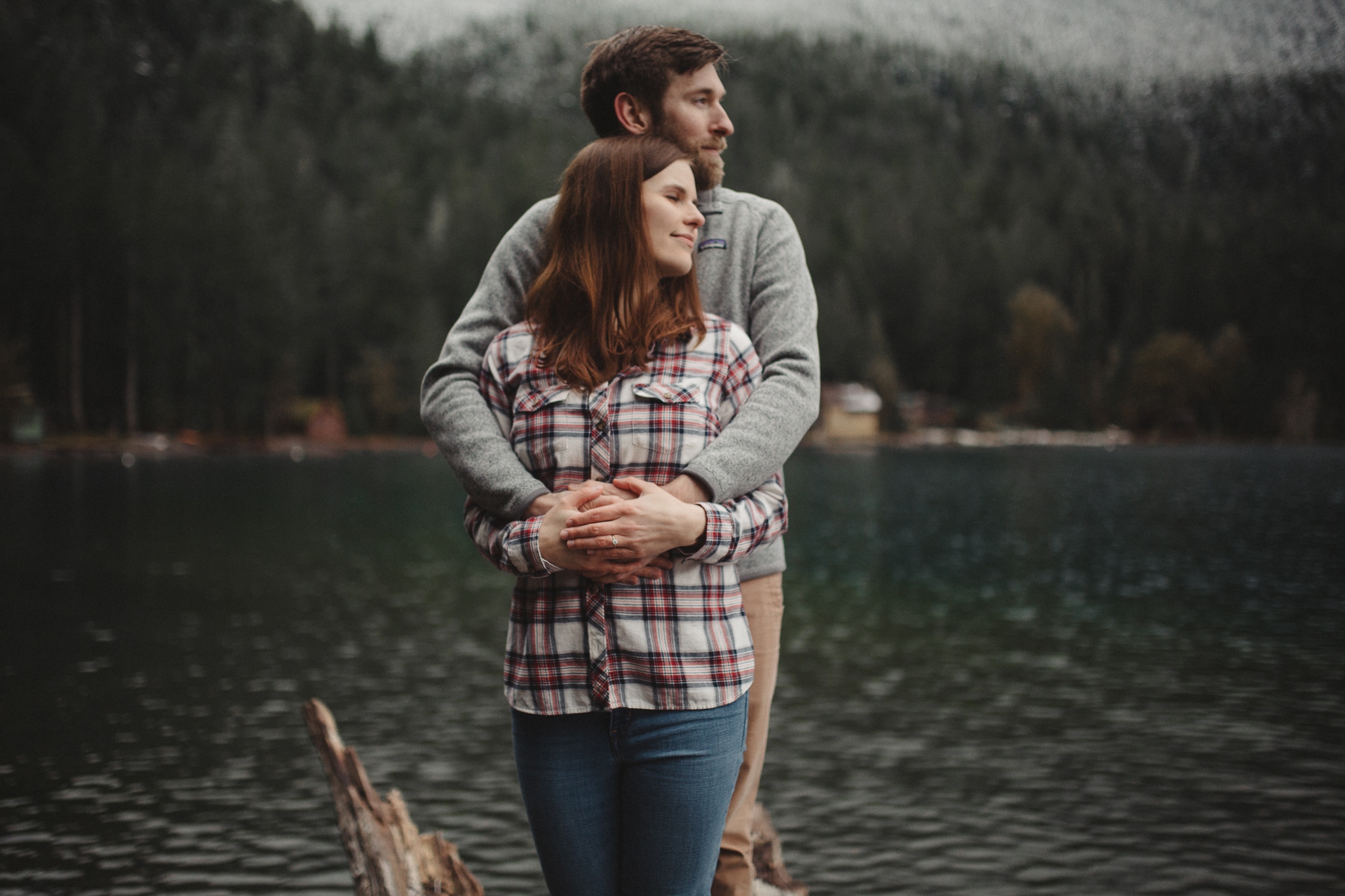 Olympic Peninsula Lake Crescent Engagement Session