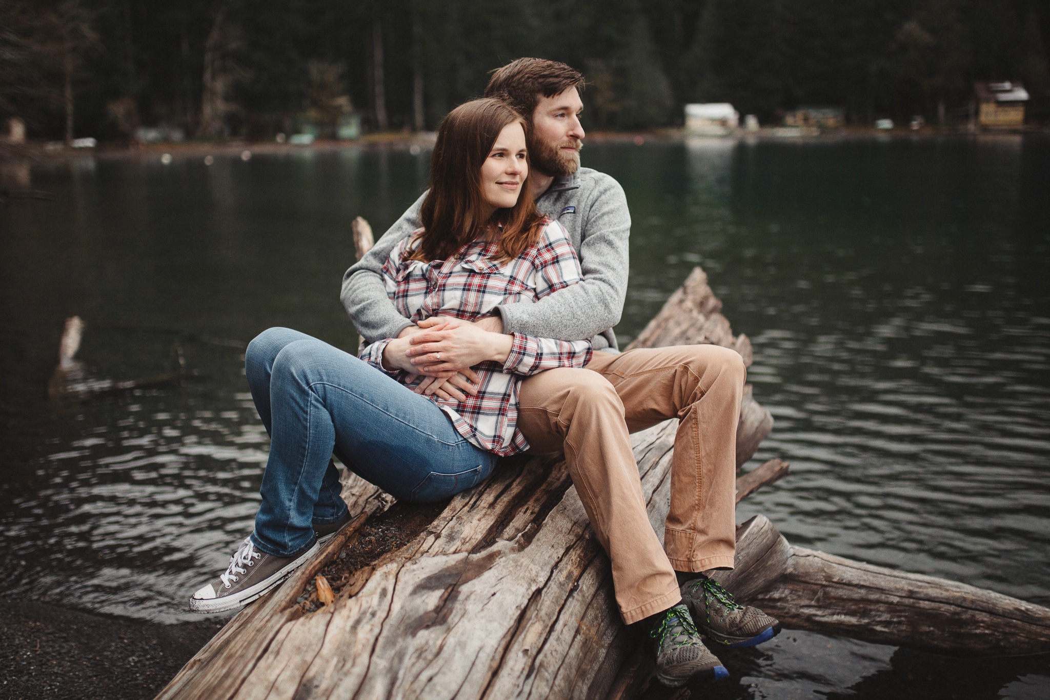 Olympic Peninsula Lake Crescent Engagement Session