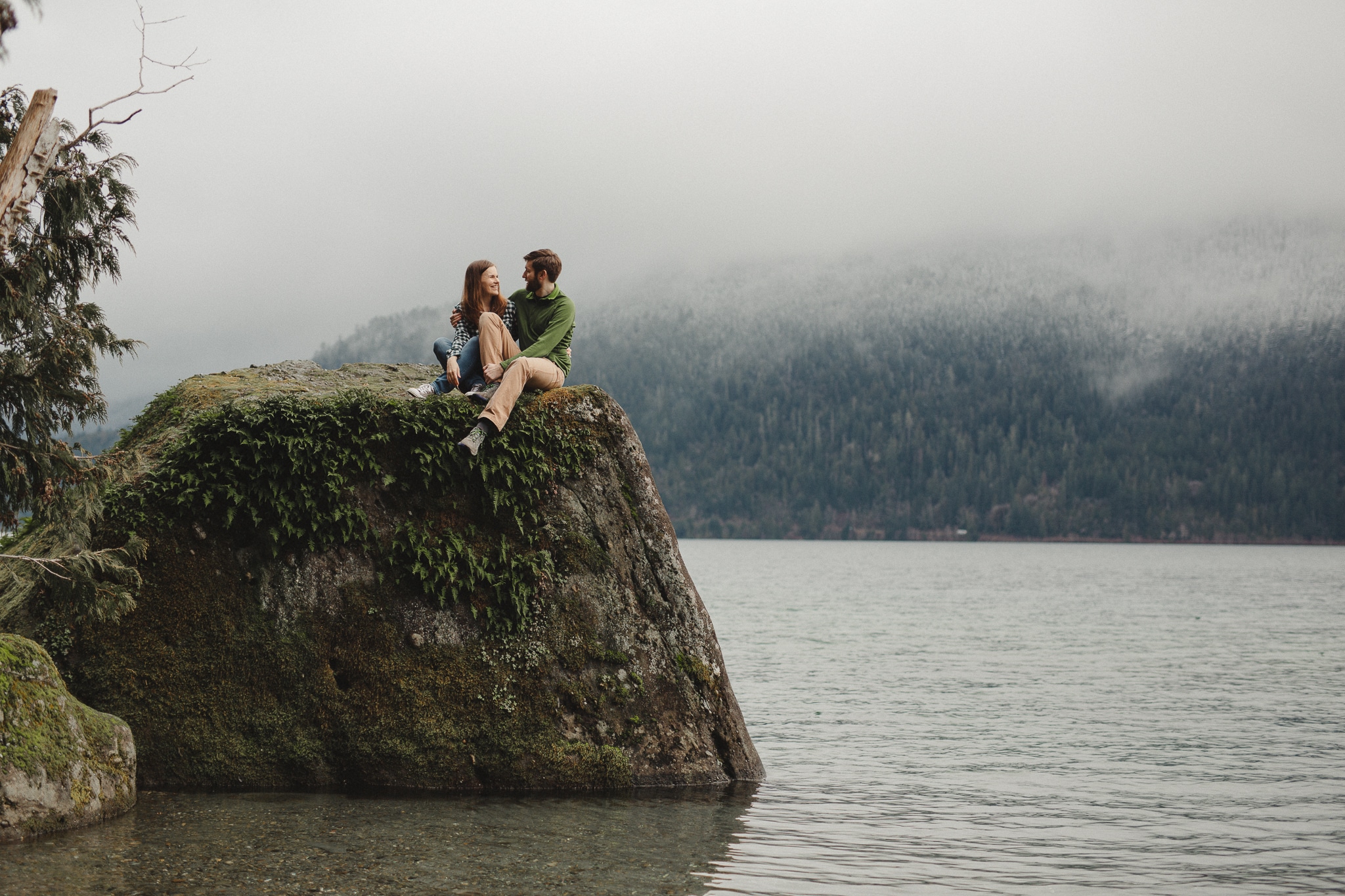 Olympic Peninsula Lake Crescent Engagement Session