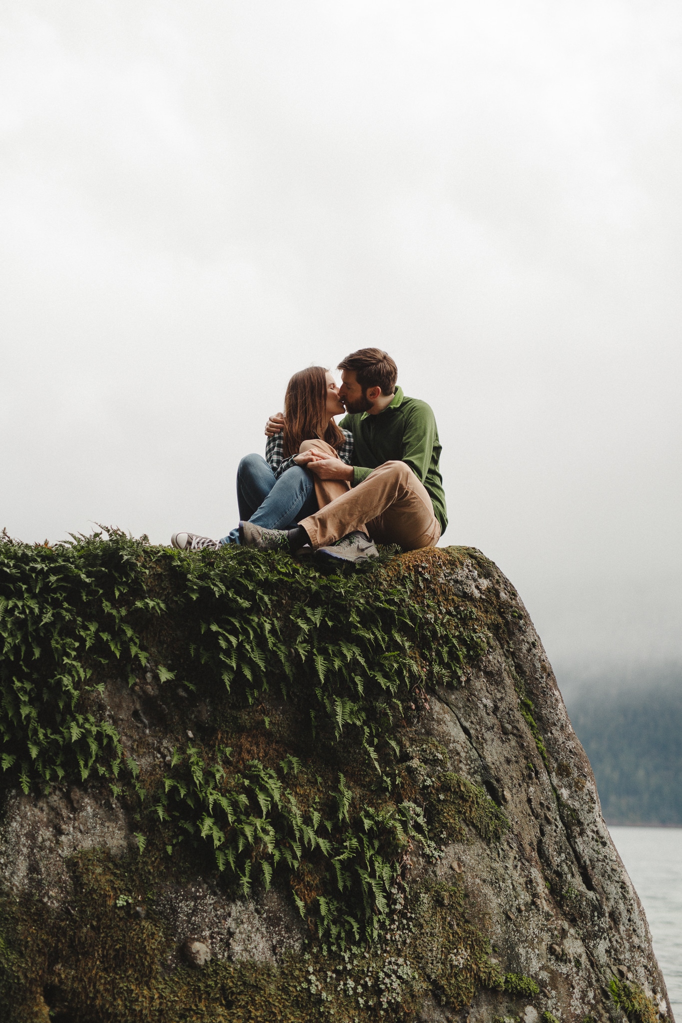 Olympic Peninsula Lake Crescent Engagement Session