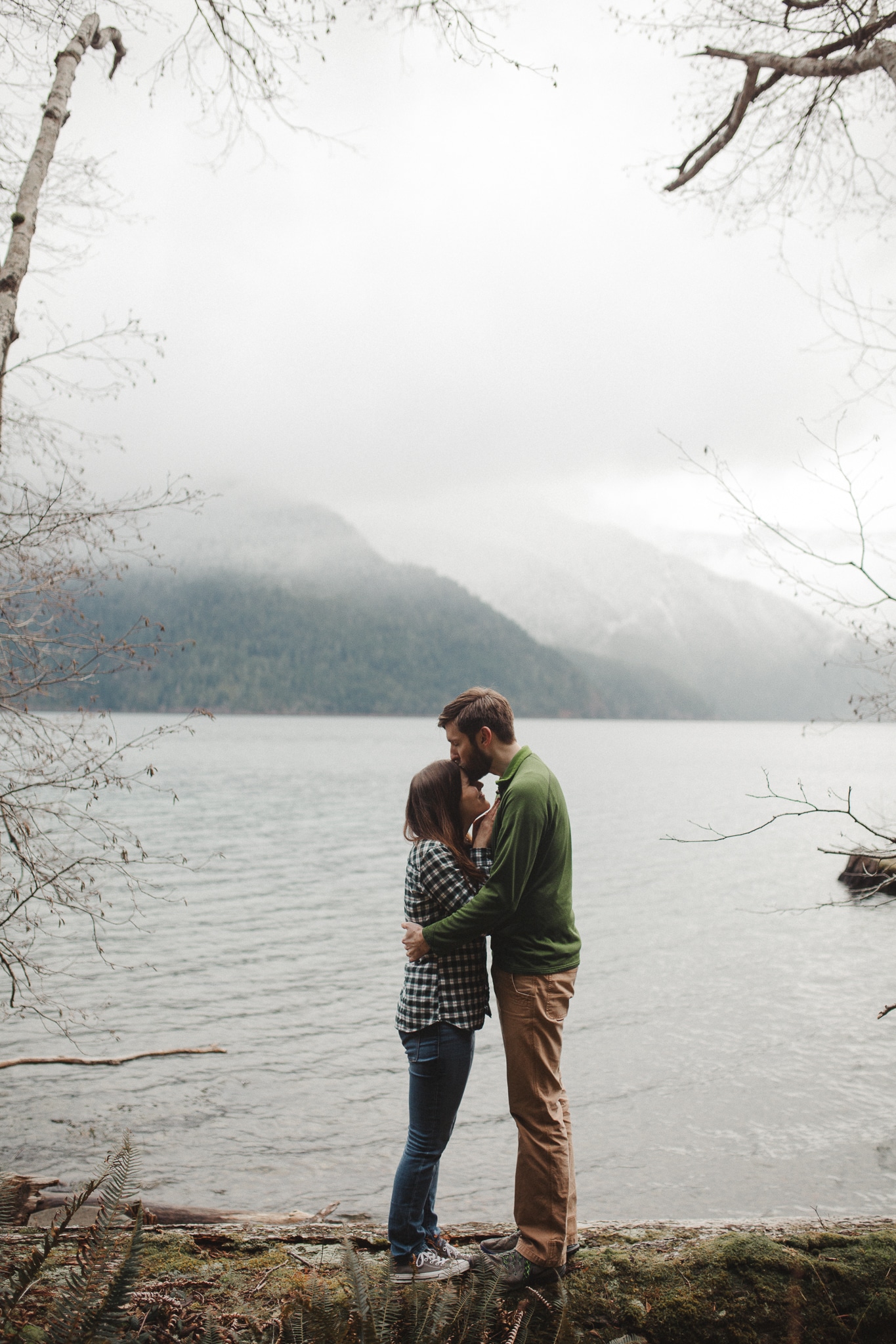 Olympic Peninsula Lake Crescent Engagement Session