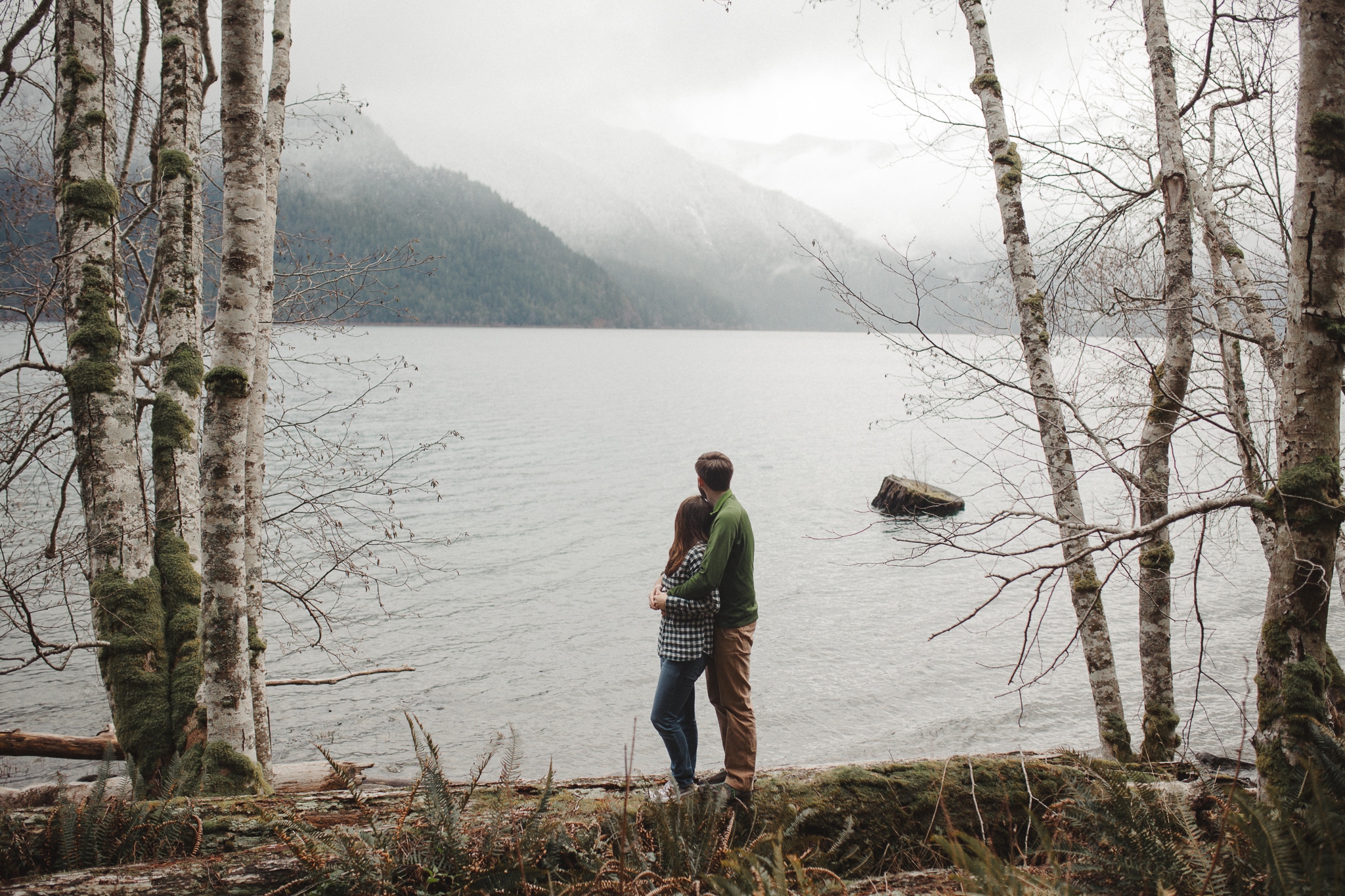 Olympic Peninsula Lake Crescent Engagement Session