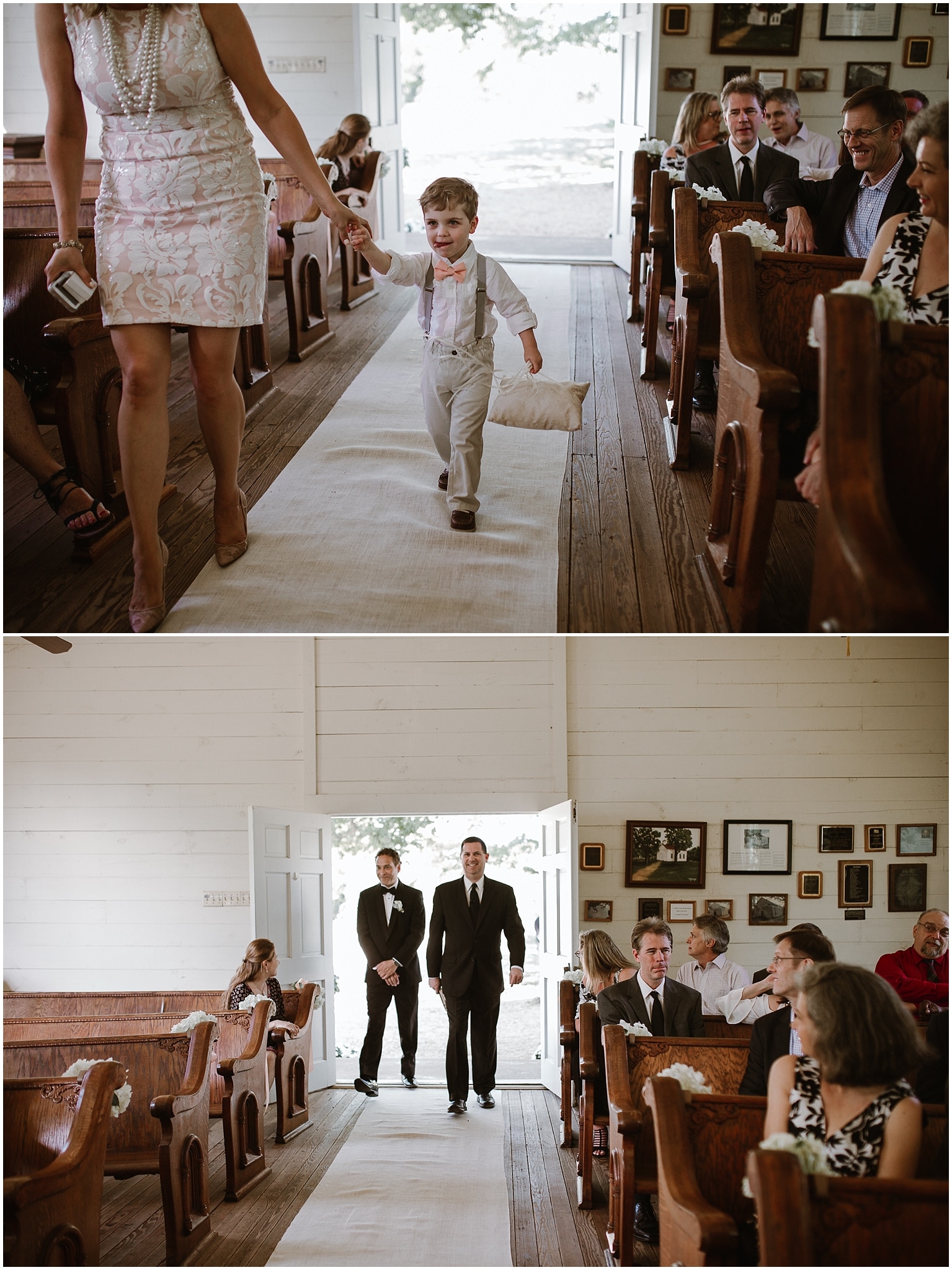 rustic destination wedding in ennis texas ceremony