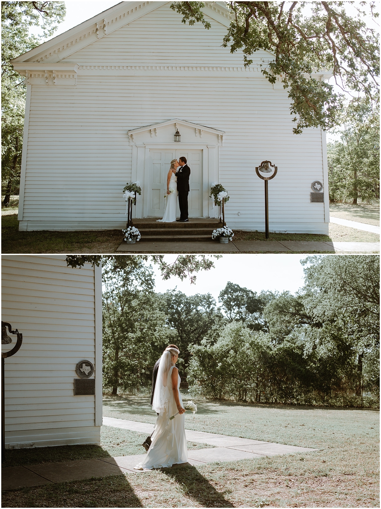 rustic destination wedding in ennis texas bride and groom