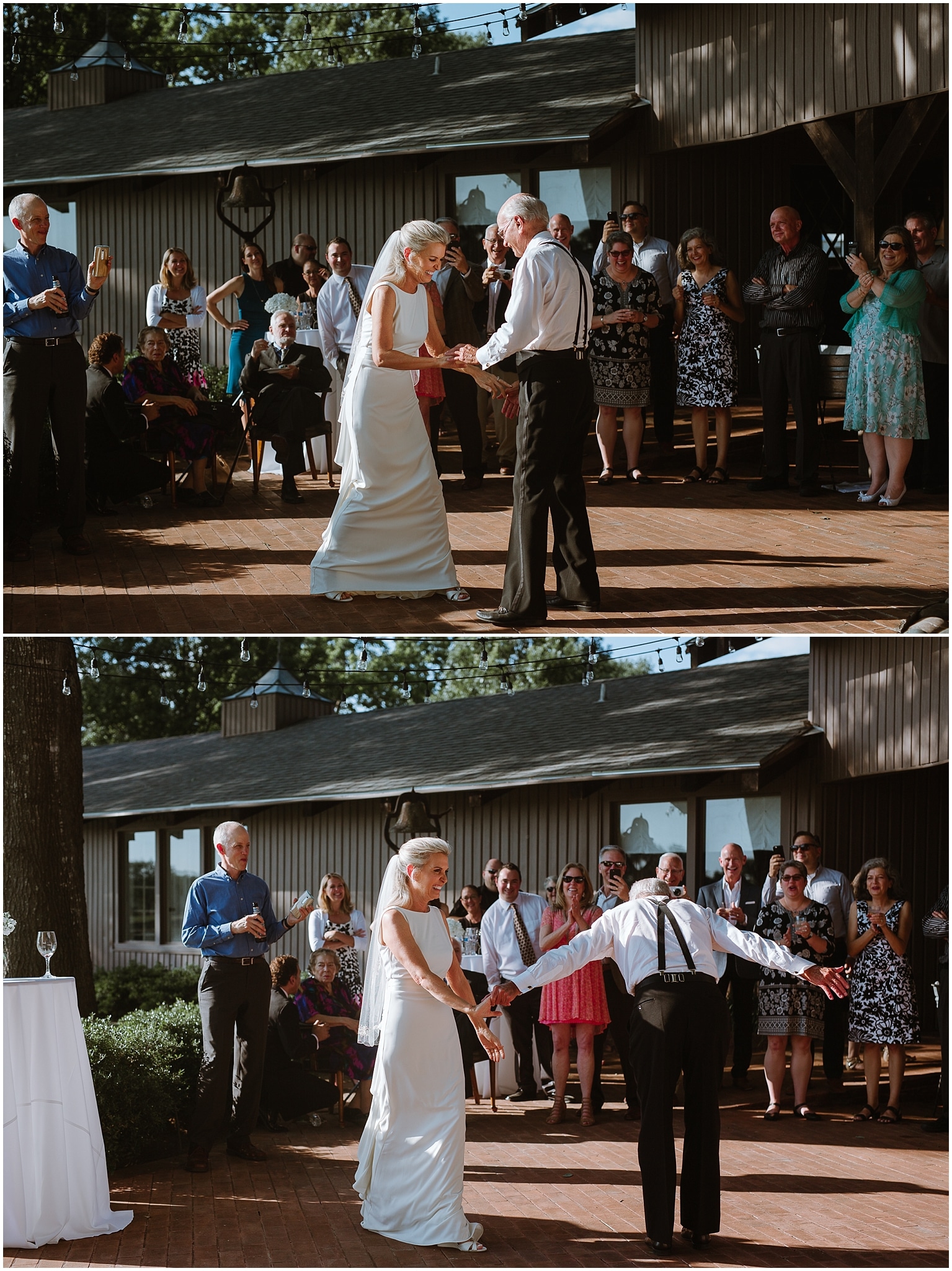 rustic destination wedding in ennis texas father daughter dance
