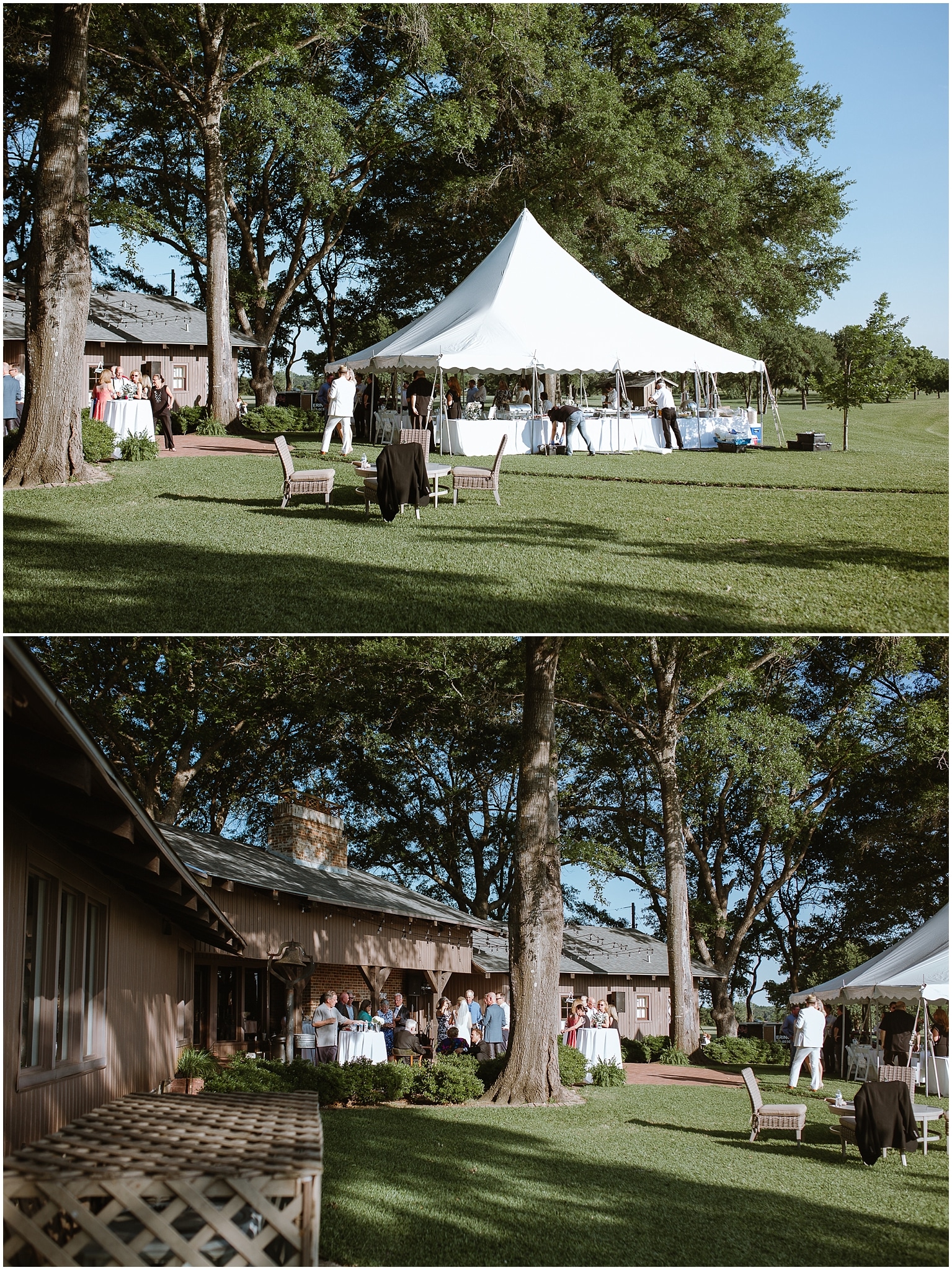 rustic destination wedding in ennis texas reception