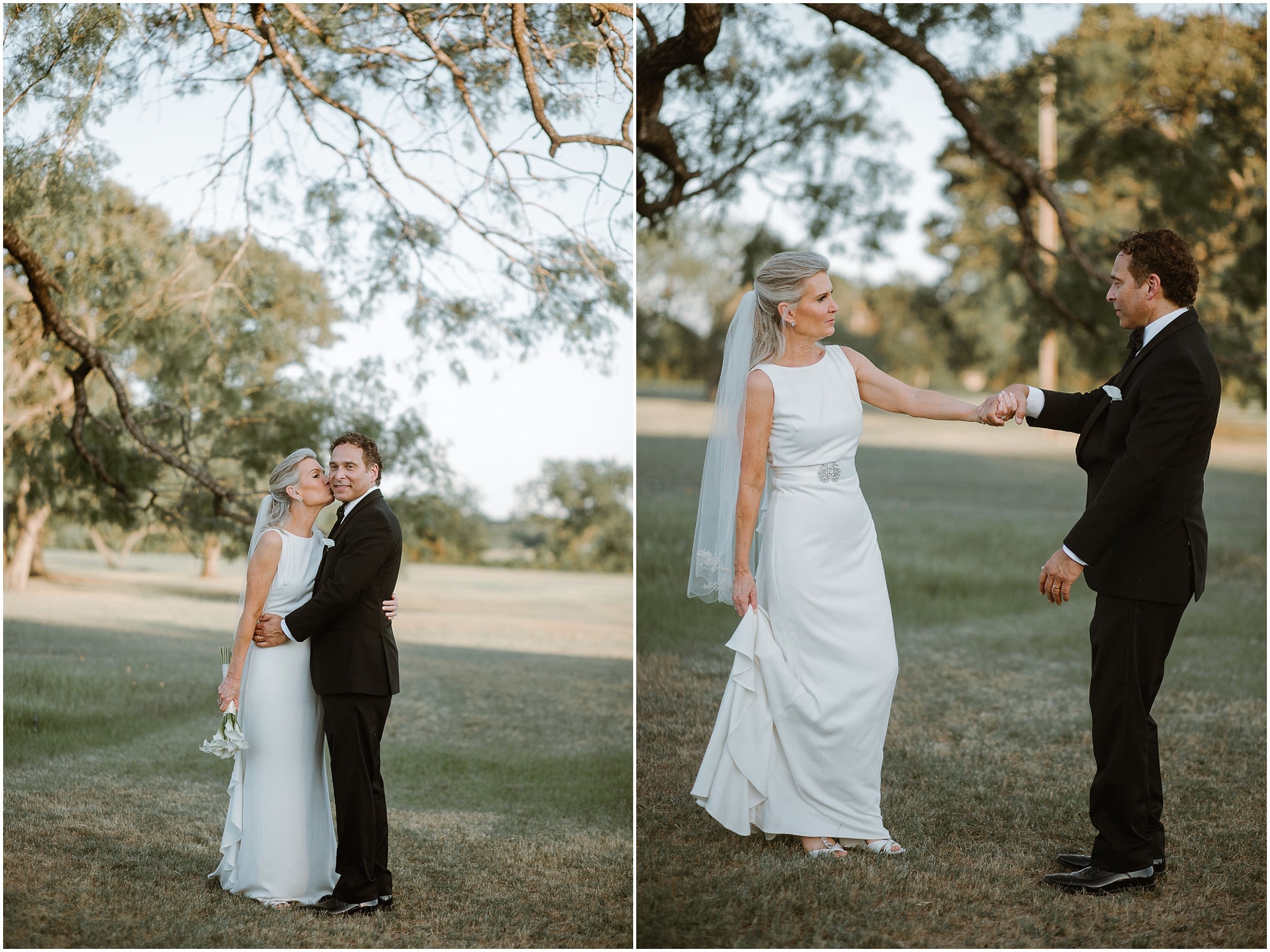 rustic destination wedding in ennis texas bride and groom