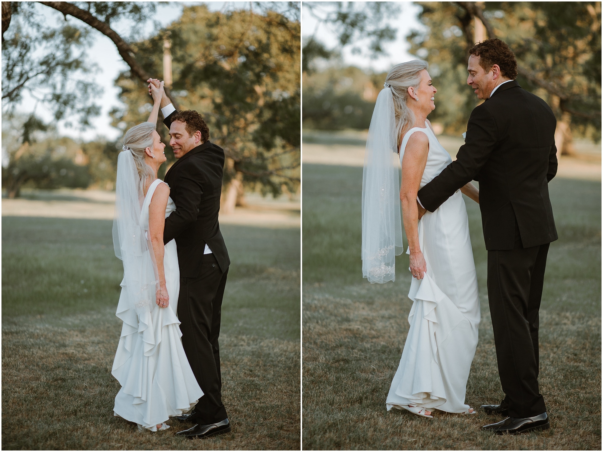 rustic destination wedding in ennis texas bride and groom