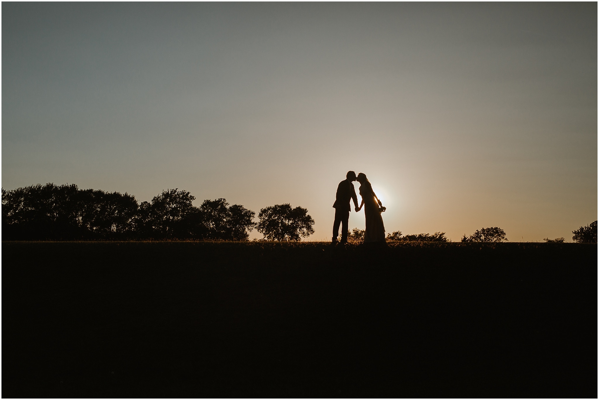 rustic destination wedding in ennis texas bride and groom