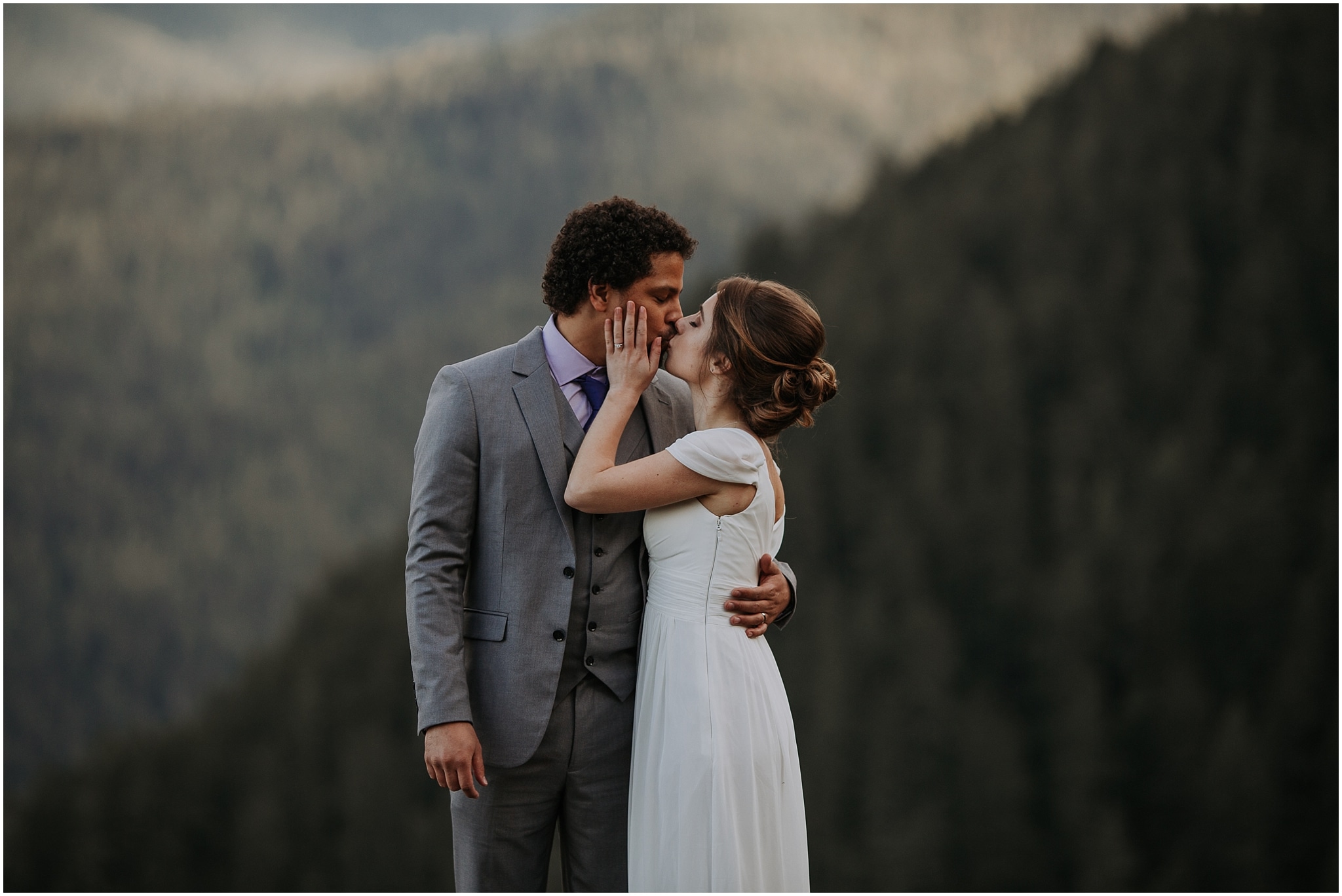 Hurricane Ridge and Olympic National Park elopement kim butler