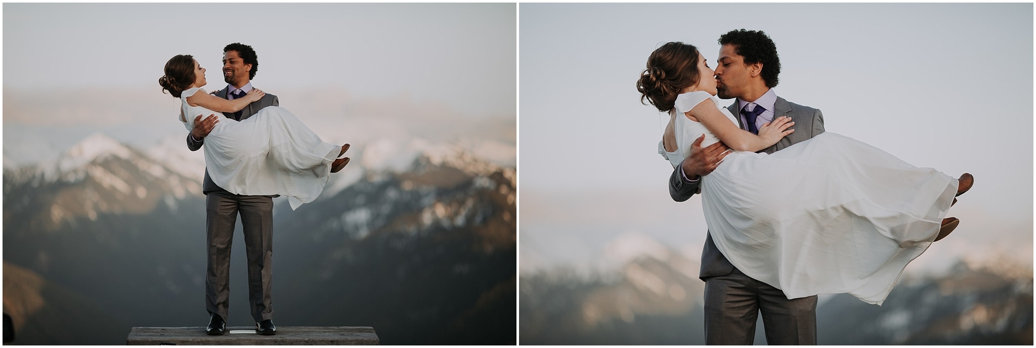 Hurricane Ridge and Olympic National Park elopement kim butler