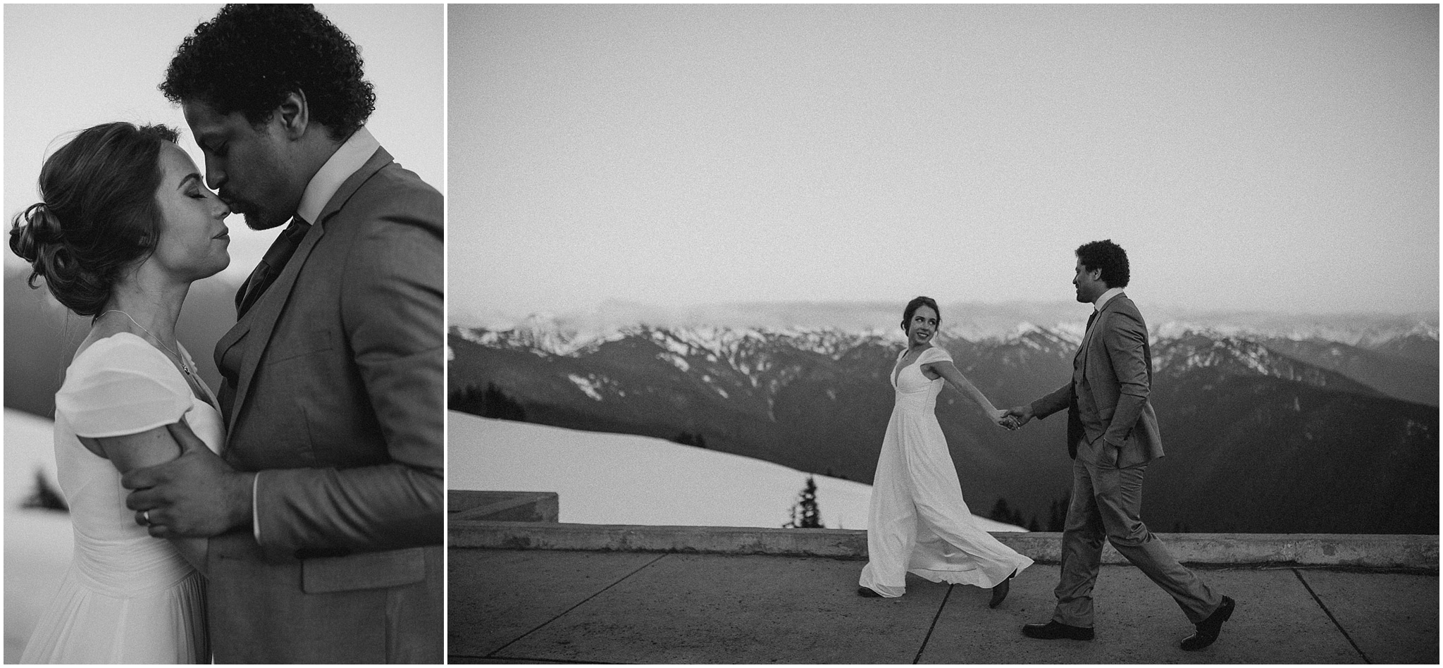 Hurricane Ridge and Olympic National Park elopement kim butler