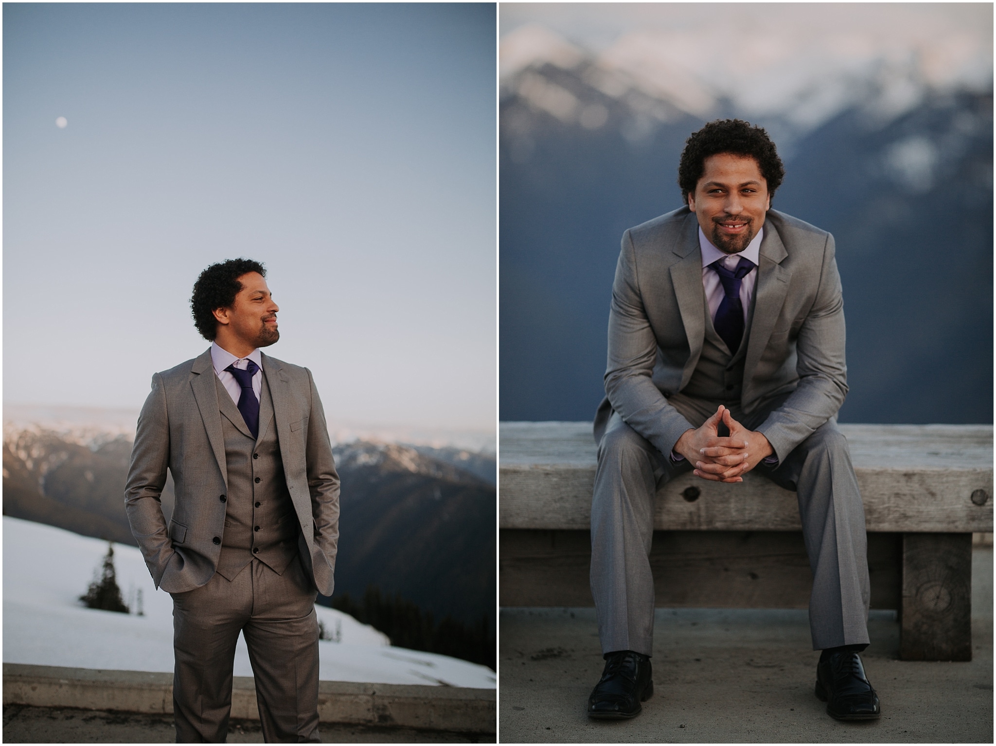 Hurricane Ridge and Olympic National Park elopement kim butler