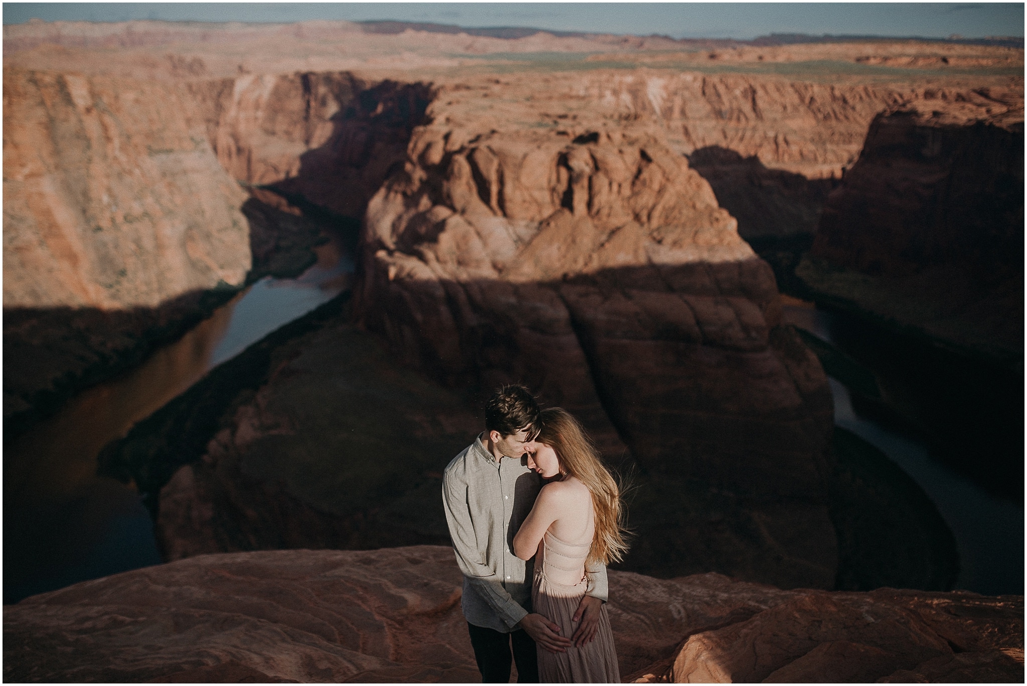 horseshoe bend, arizona, engagement, kim butler photography