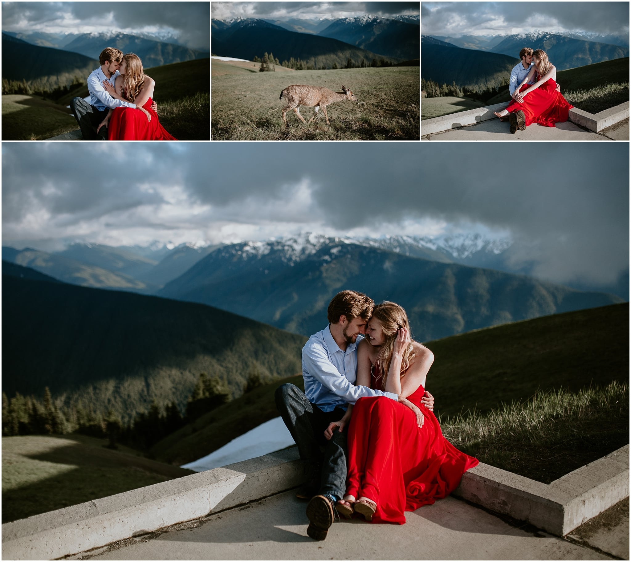 Olympic National Forest Engagement Photos, Hurricane Ridge Engagement Photos, Washington Engagement Photographer, Olympic National Park engagement photos, Washington wedding photographer, Best photographers in Washington, Best Washington engagement photographers, Best Washington Wedding photographers, Fun Engagement photo ideas, Engagement photos in mountains, adventurous Engagement session, Save the date photo ideas, Olympic National Park Hurricane Ridge, Olympic National Park Engagement Photographer, adventure elopement photographer