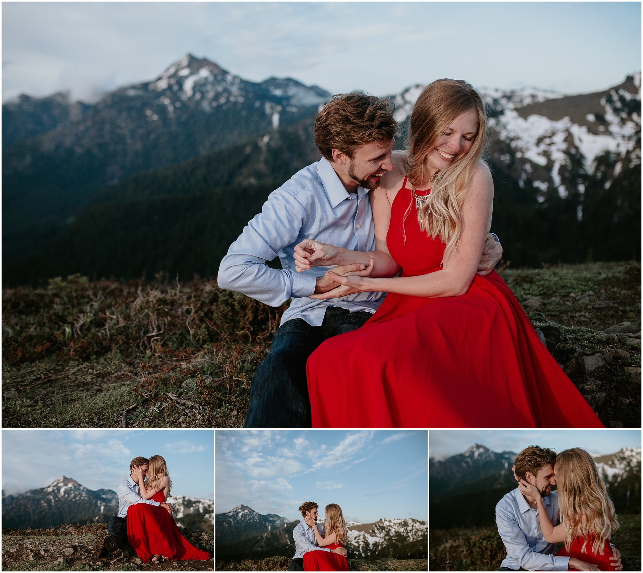 Olympic National Forest Engagement Photos, Hurricane Ridge Engagement Photos, Washington Engagement Photographer, Olympic National Park engagement photos, Washington wedding photographer, Best photographers in Washington, Best Washington engagement photographers, Best Washington Wedding photographers, Fun Engagement photo ideas, Engagement photos in mountains, adventurous Engagement session, Save the date photo ideas, Olympic National Park Hurricane Ridge, Olympic National Park Engagement Photographer, adventure elopement photographer