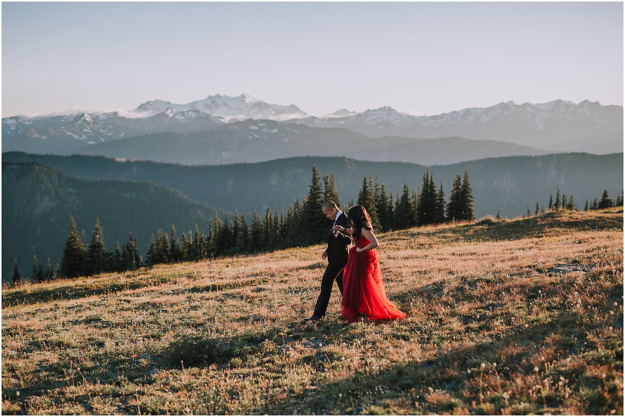 Olympic National Forest Engagement Photos, Hurricane Ridge Engagement Photos, Western Washington Engagement Photographer, Olympic National Park engagement photos, Washington wedding photographer, Best photographers in Washington, Best Washington engagement photographers, Best Washington elopement photographers, olympic national park elopement photographer, Engagement photos in mountains, adventurous Engagement session, Olympic National Park Hurricane Ridge, Olympic National Park Engagement Photographer, adventure elopement photographer