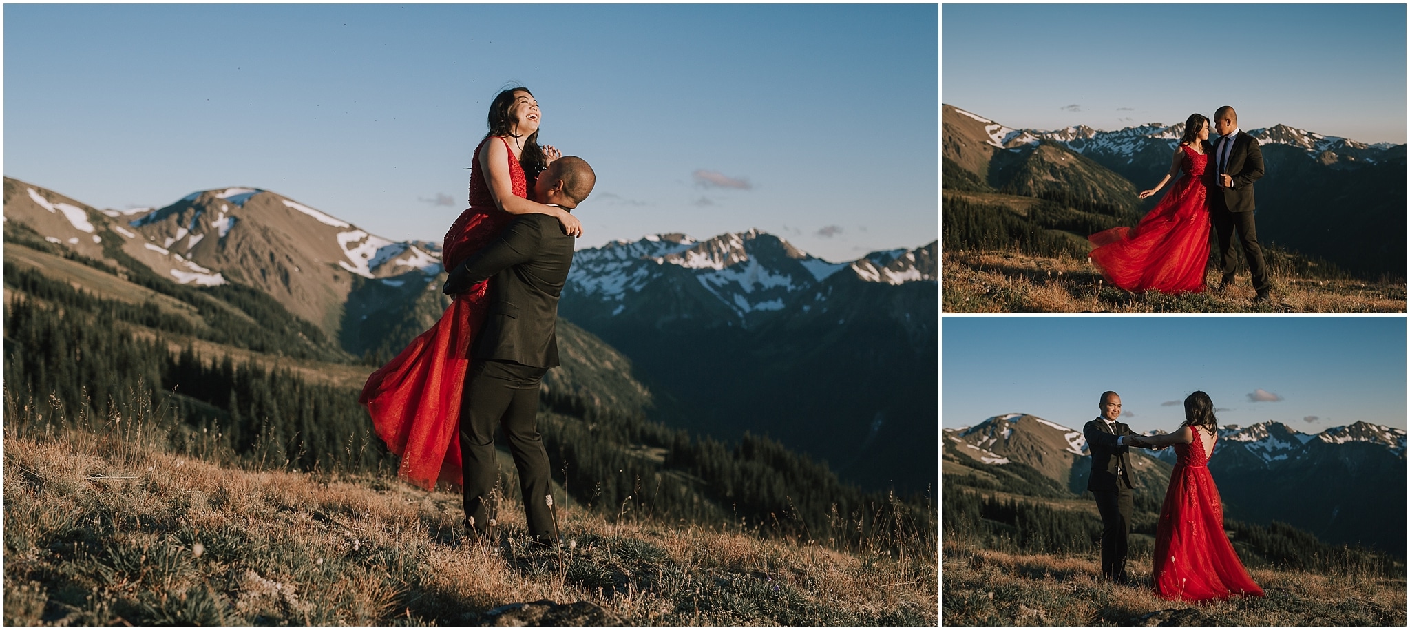 Olympic National Forest Engagement Photos, Hurricane Ridge Engagement Photos, Western Washington Engagement Photographer, Olympic National Park engagement photos, Washington wedding photographer, Best photographers in Washington, Best Washington engagement photographers, Best Washington elopement photographers, olympic national park elopement photographer, Engagement photos in mountains, adventurous Engagement session, Olympic National Park Hurricane Ridge, Olympic National Park Engagement Photographer, adventure elopement photographer