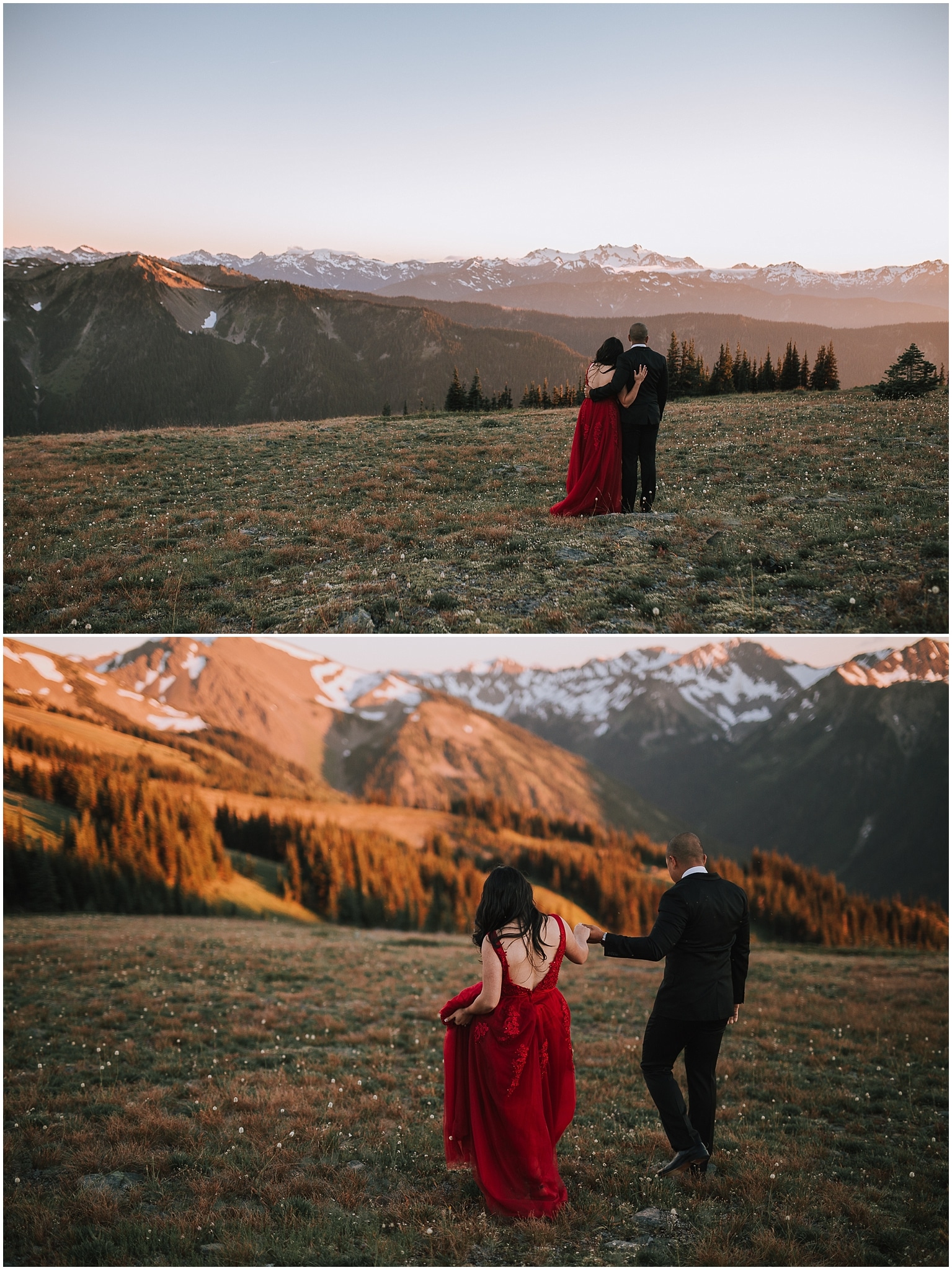 Olympic National Forest Engagement Photos, Hurricane Ridge Engagement Photos, Western Washington Engagement Photographer, Olympic National Park engagement photos, Washington wedding photographer, Best photographers in Washington, Best Washington engagement photographers, Best Washington elopement photographers, olympic national park elopement photographer, Engagement photos in mountains, adventurous Engagement session, Olympic National Park Hurricane Ridge, Olympic National Park Engagement Photographer, adventure elopement photographer