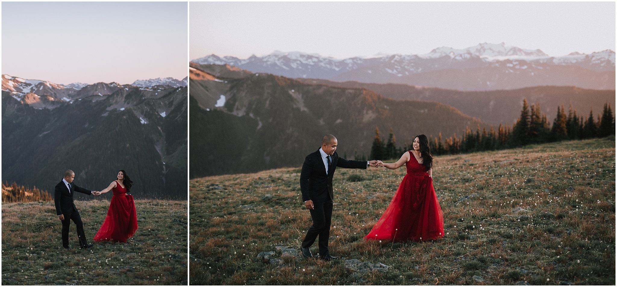 Olympic National Forest Engagement Photos, Hurricane Ridge Engagement Photos, Western Washington Engagement Photographer, Olympic National Park engagement photos, Washington wedding photographer, Best photographers in Washington, Best Washington engagement photographers, Best Washington elopement photographers, olympic national park elopement photographer, Engagement photos in mountains, adventurous Engagement session, Olympic National Park Hurricane Ridge, Olympic National Park Engagement Photographer, adventure elopement photographer