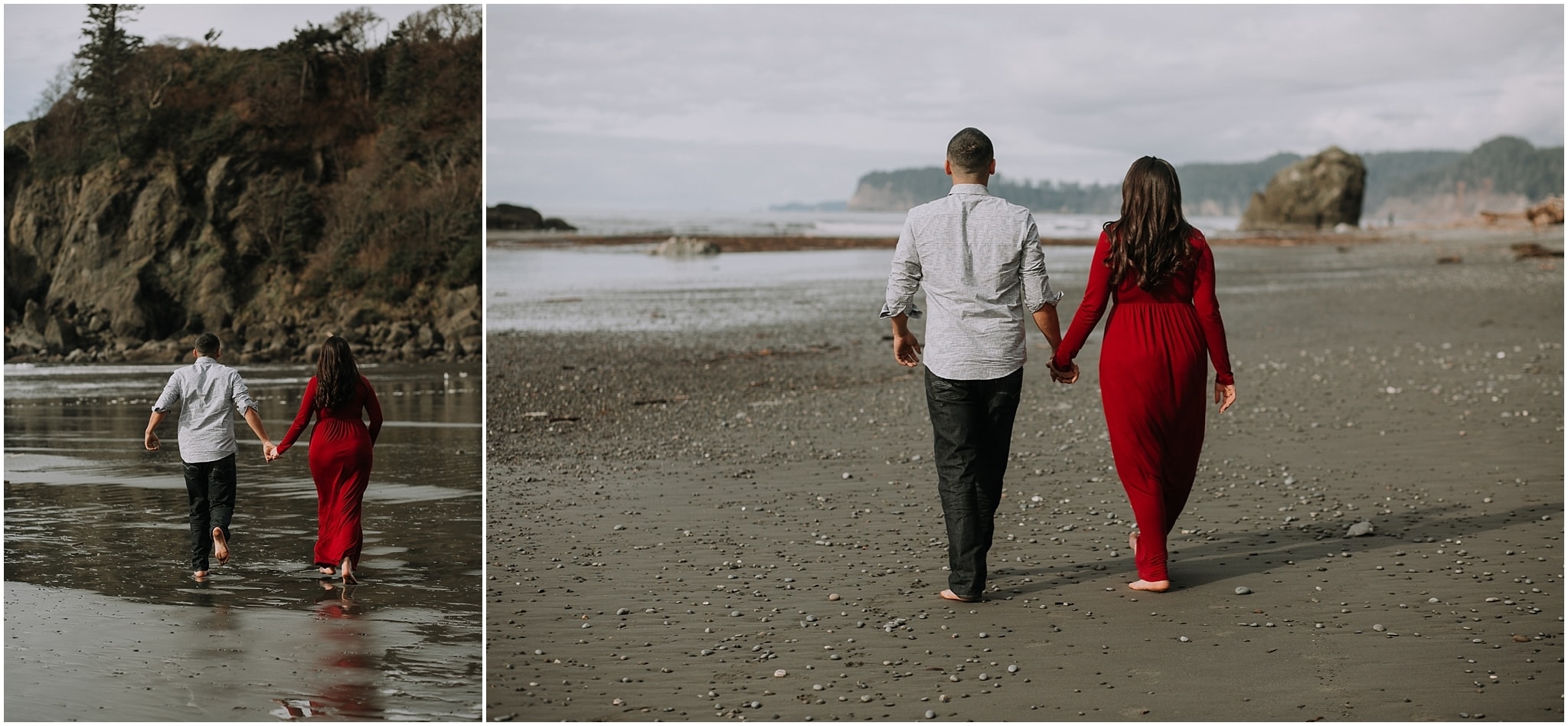 Ruby beach, olympic peninsula, elopement, kim butler