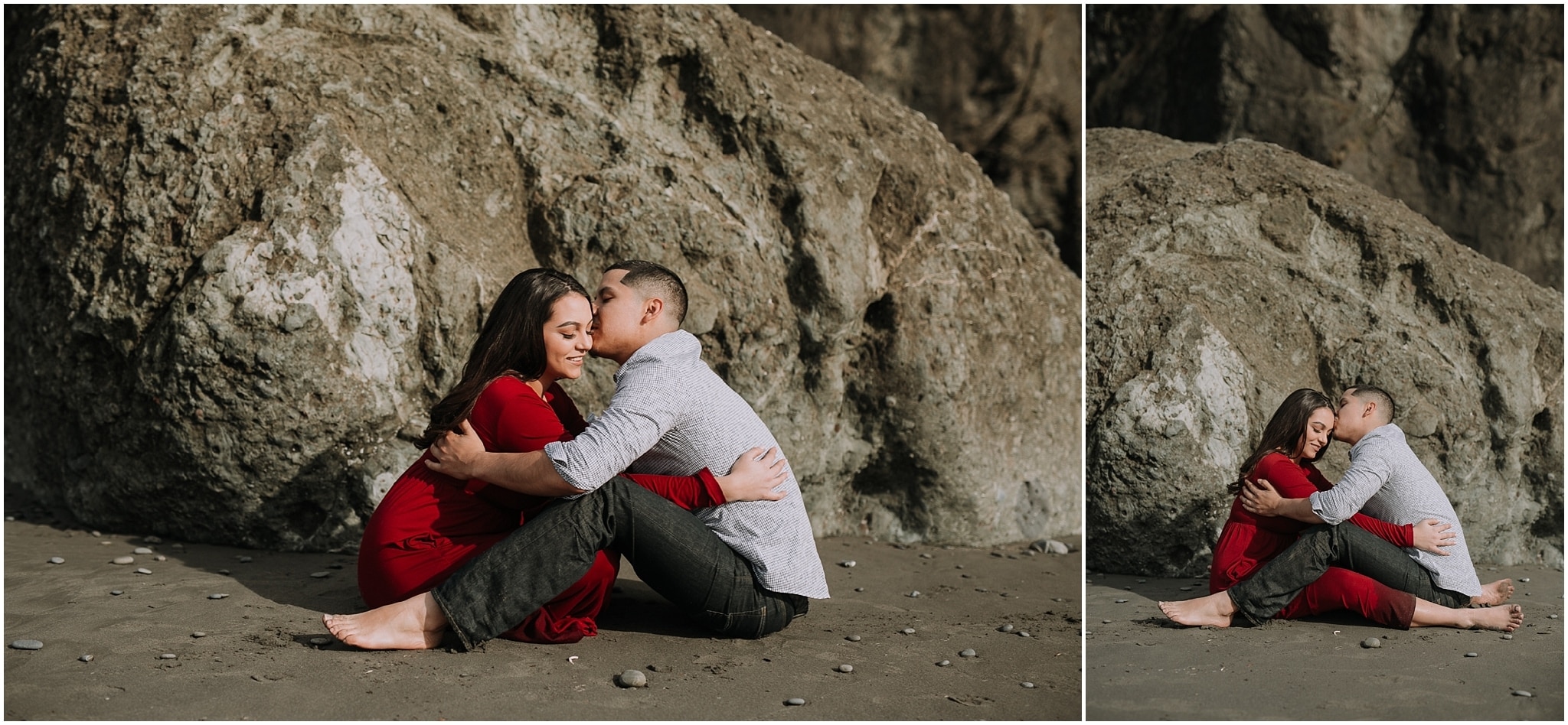 Ruby beach, olympic peninsula, elopement, kim butler