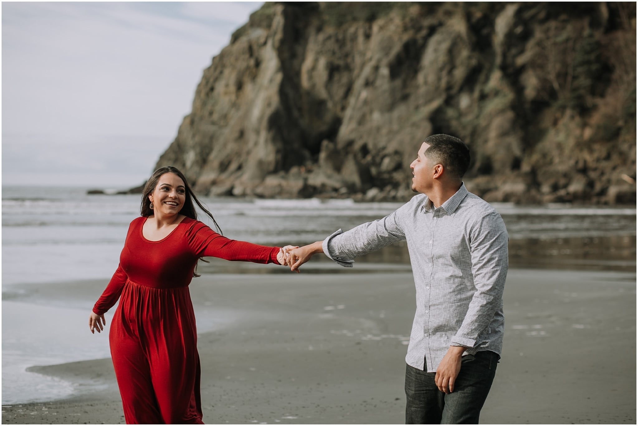 Ruby beach, olympic peninsula, elopement, kim butler