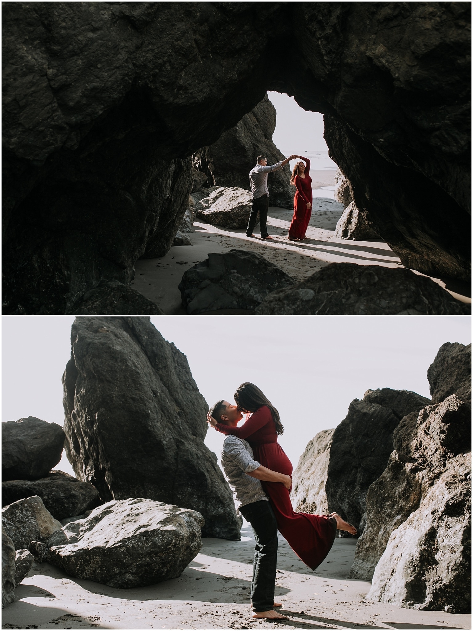 Ruby beach, olympic peninsula, elopement, kim butler