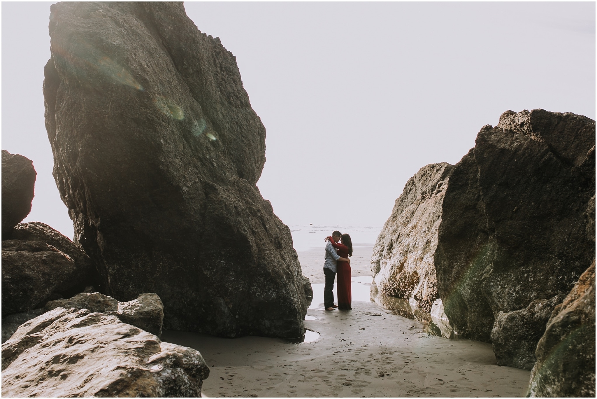 Ruby beach, olympic peninsula, elopement, kim butler