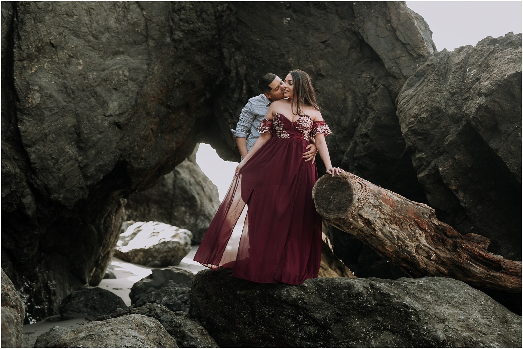 Ruby beach, olympic peninsula, elopement, kim butler