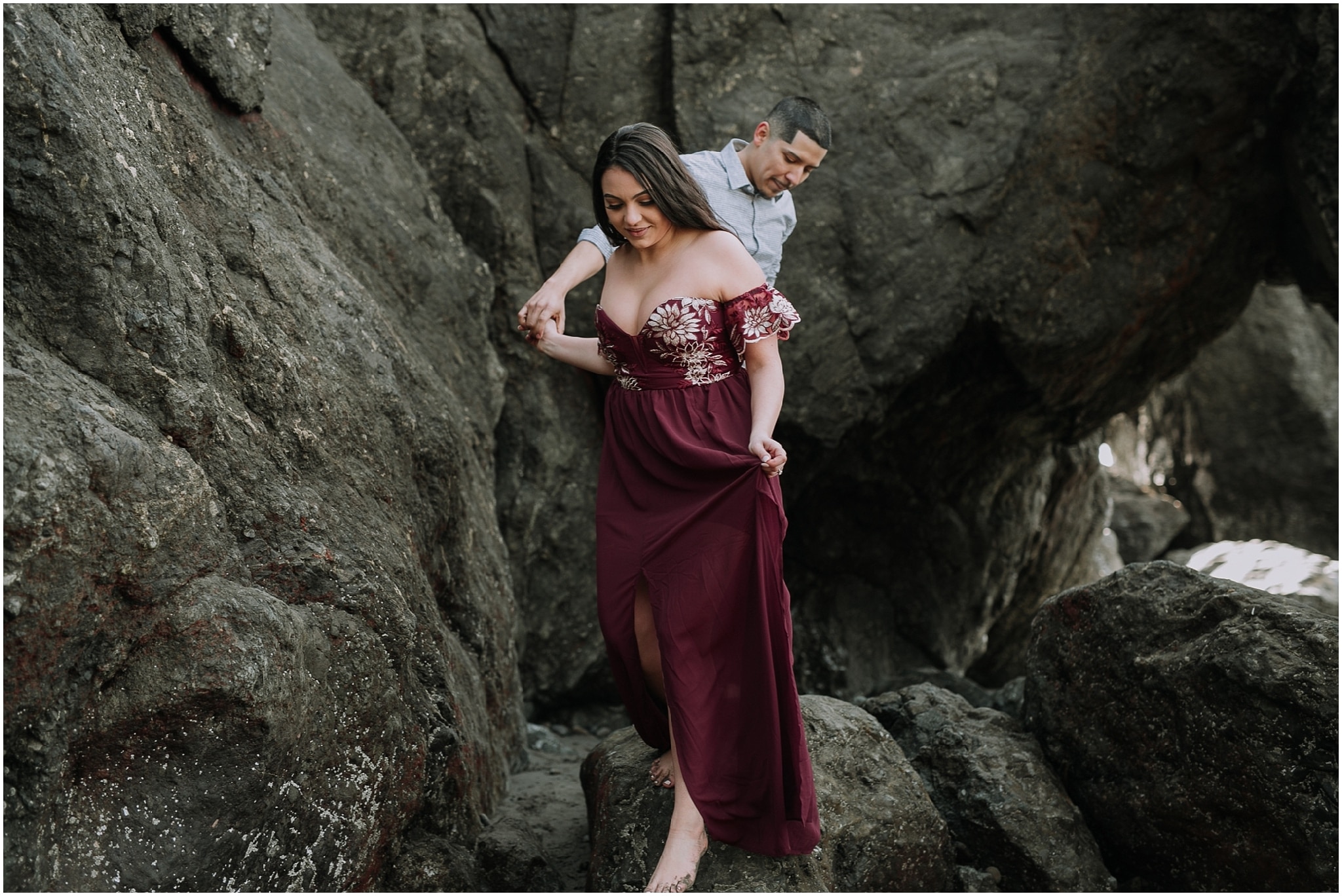 Ruby beach, olympic peninsula, elopement, kim butler