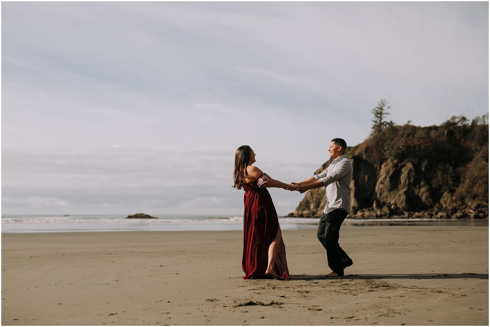 Ruby beach, olympic peninsula, elopement, kim butler