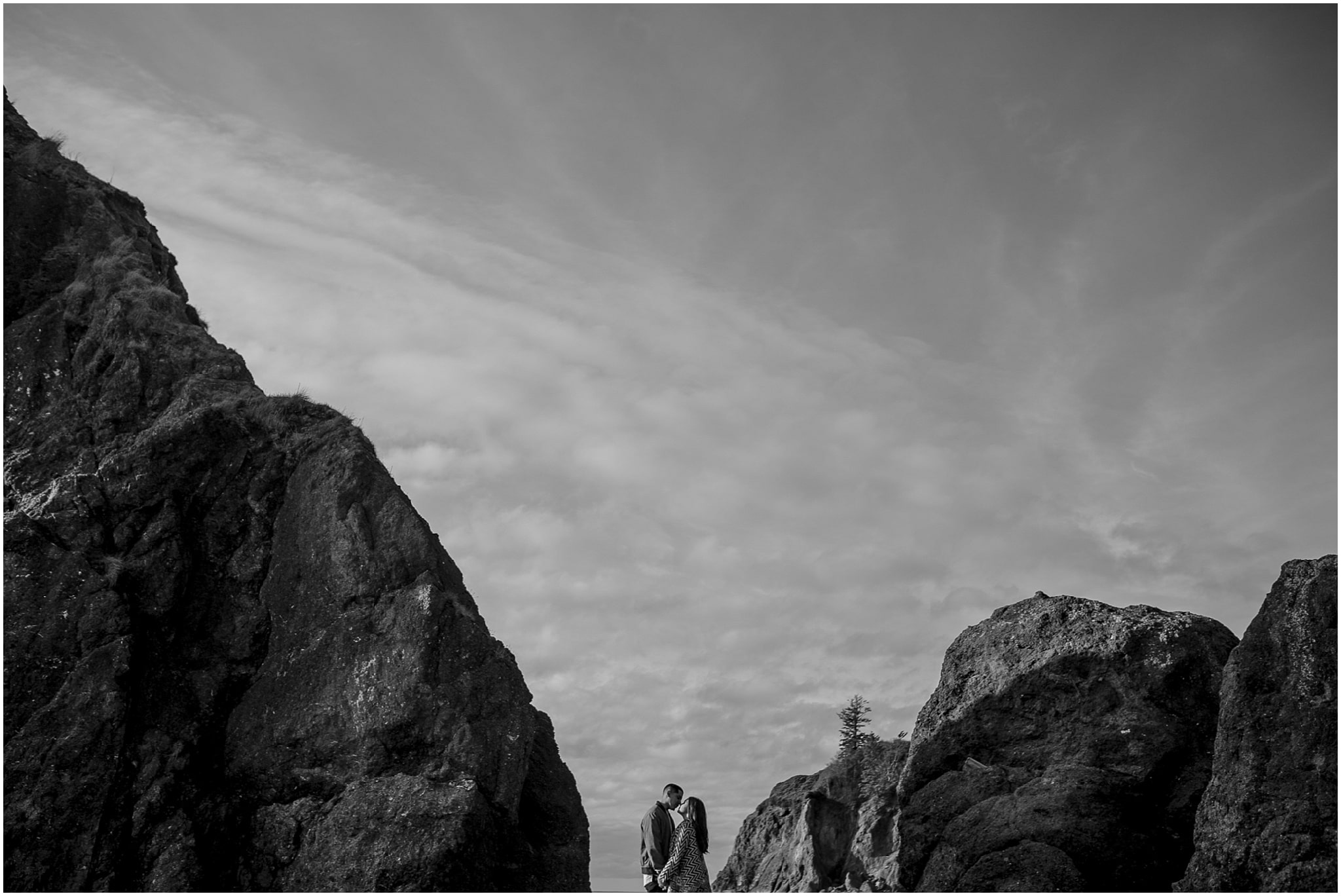 Ruby beach, olympic peninsula, elopement, kim butler