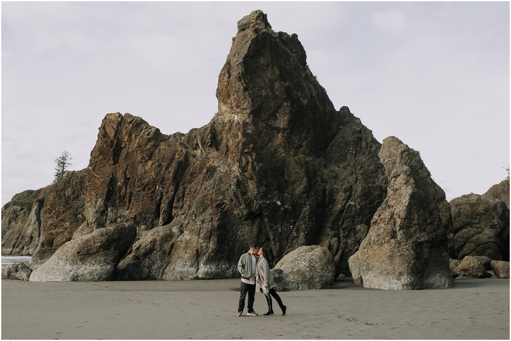 Ruby beach, olympic peninsula, elopement, kim butler