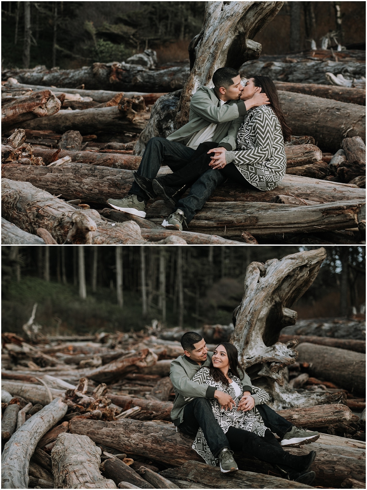 Ruby beach, olympic peninsula, elopement, kim butler