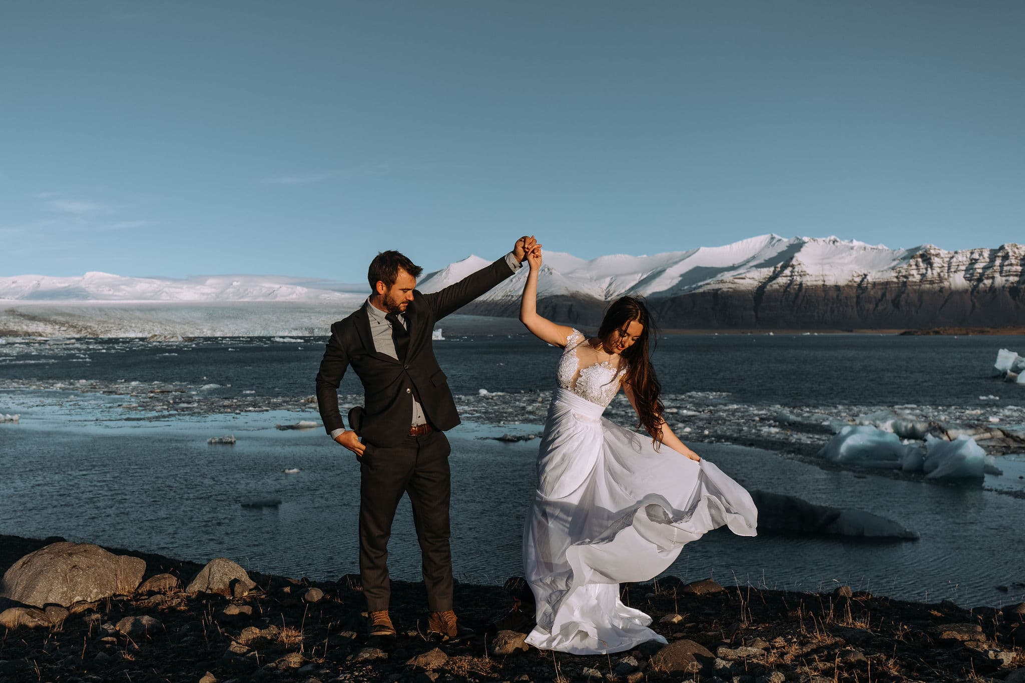 Iceland Elopement Photographer Glacier Lagoon